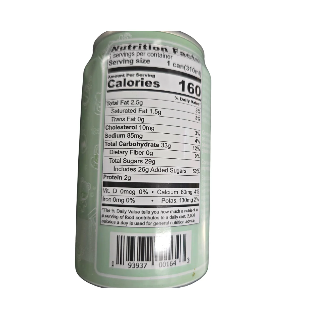 (A-Sha Hello Kitty Matcha Boba Milk Tea 310 ml (10.5 fl oz) - Image 2