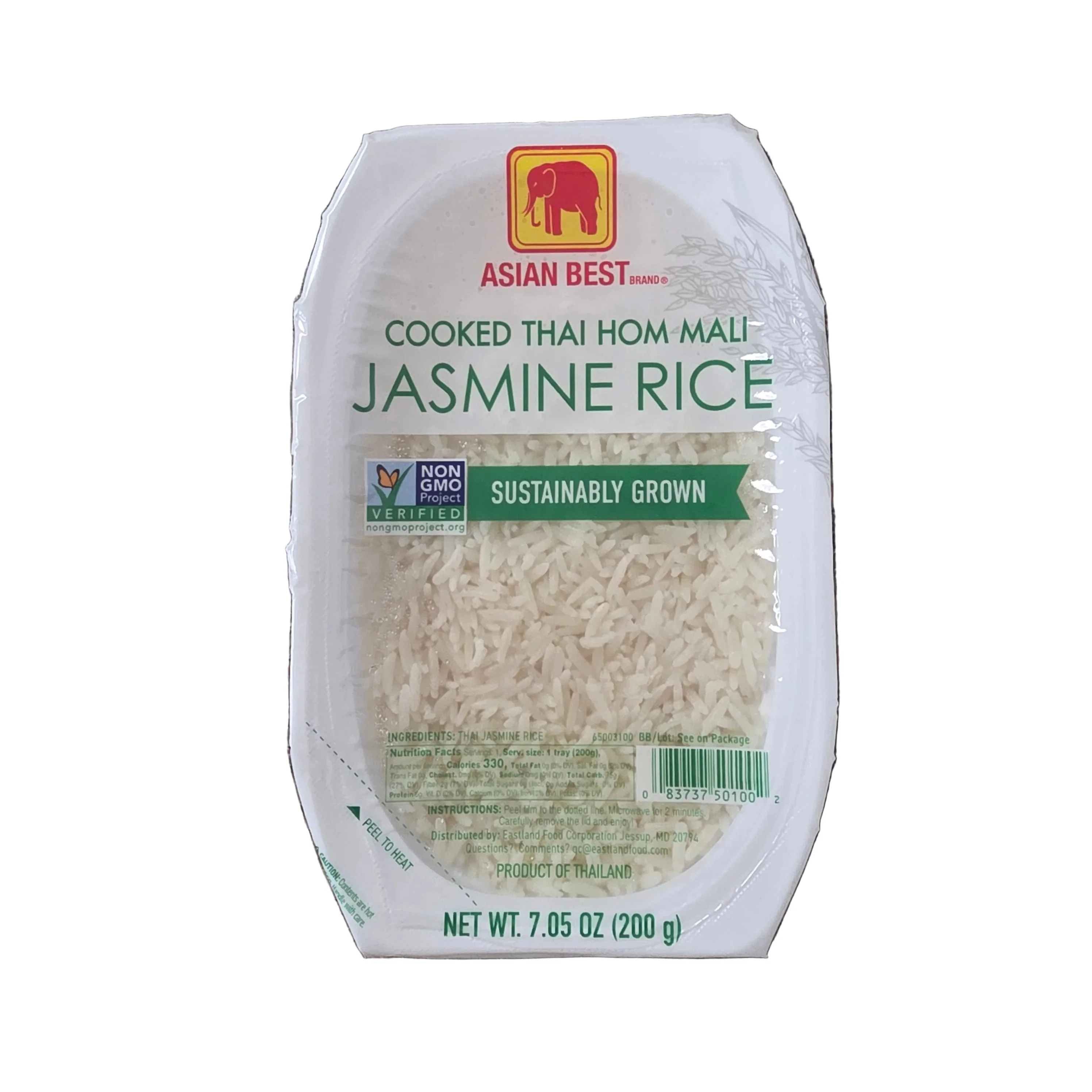 Asian Best Cooked Thai Hom Mali Jasmine Rice 7.05 Oz