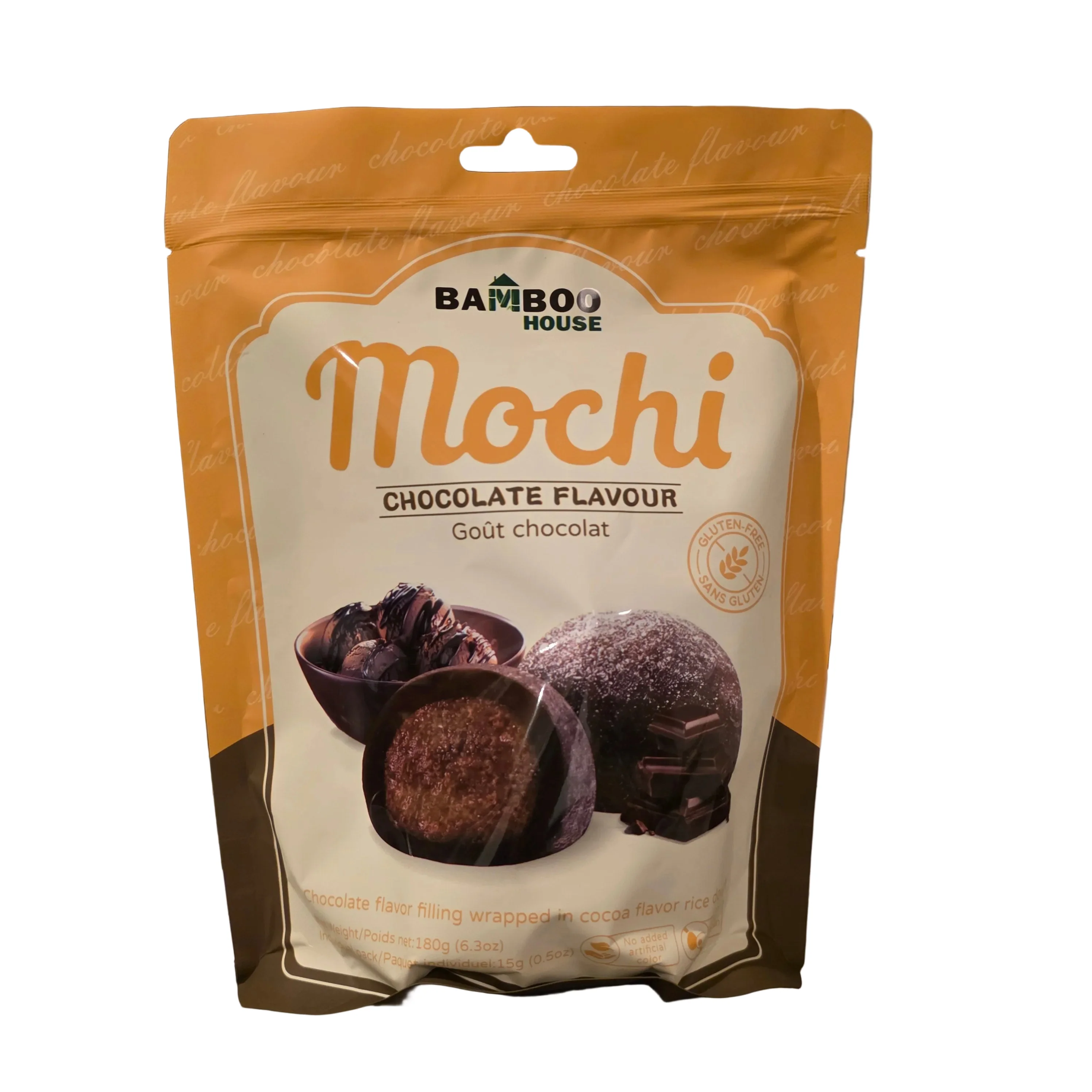 Bamboo House Mochi Chocolate Flavor 6.3 Oz - 180 g (12 pcs)