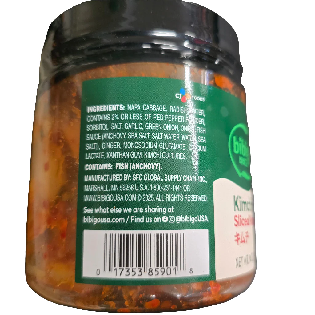 Bibigo Kimchi Sliced Napa Cabbage 14oz - Image 3
