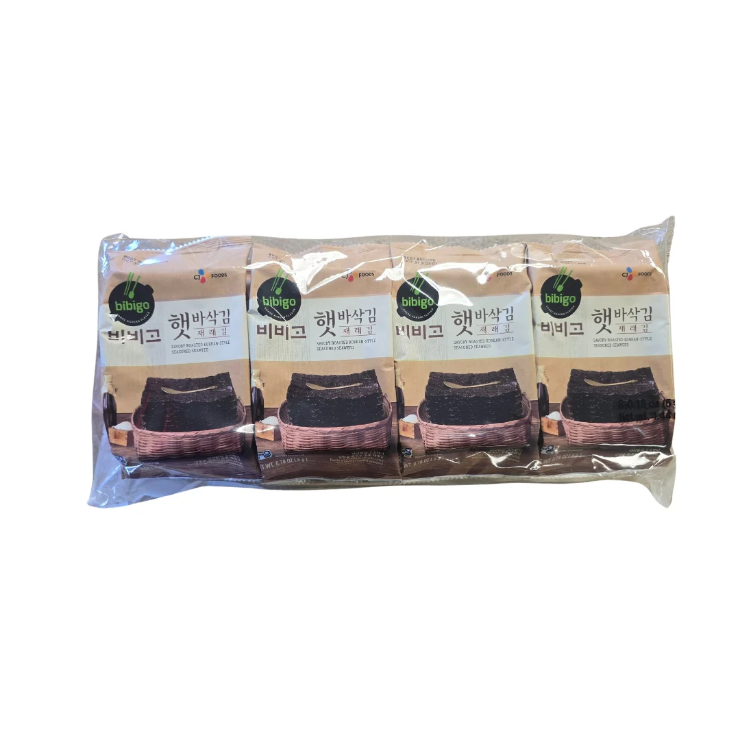Bibigo Savory Roasted Seaweed 8 pk 40 g