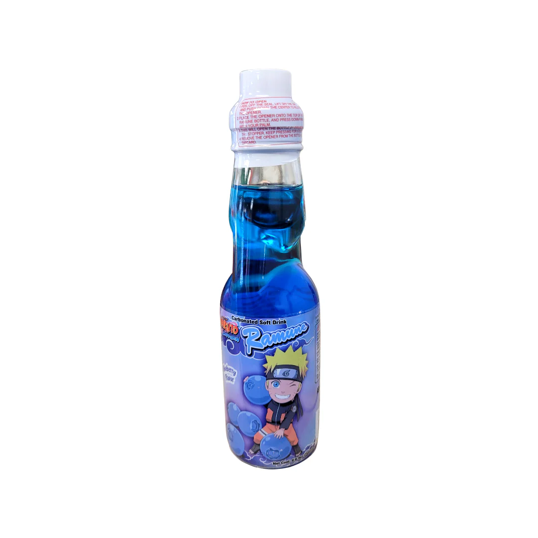 Naruto Ramune Soda Blueberry Flavor 200 ml