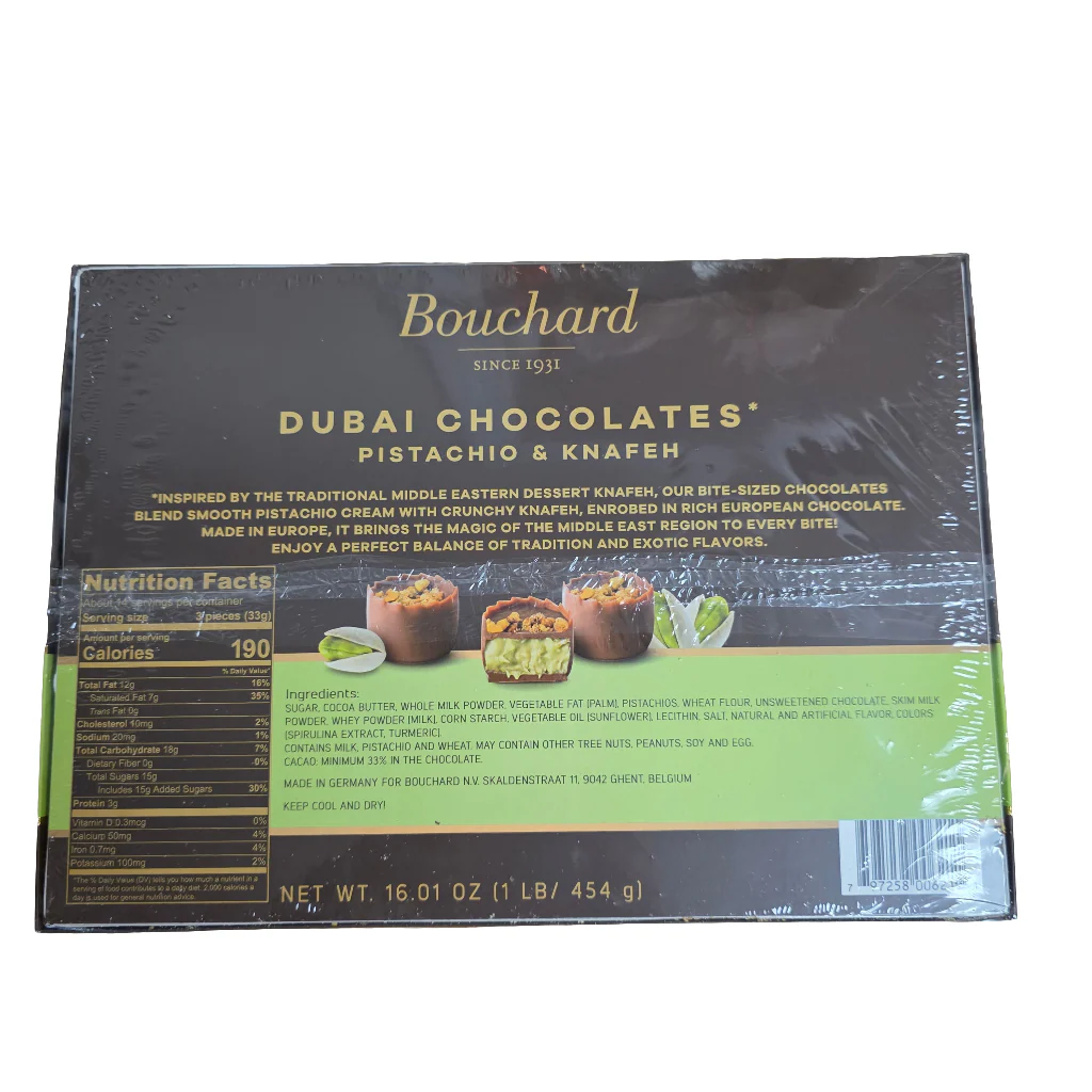 Bouchard Dubai Chocolates Pistachio & Knafeh 16.01 oz (41pieces) - Image 2