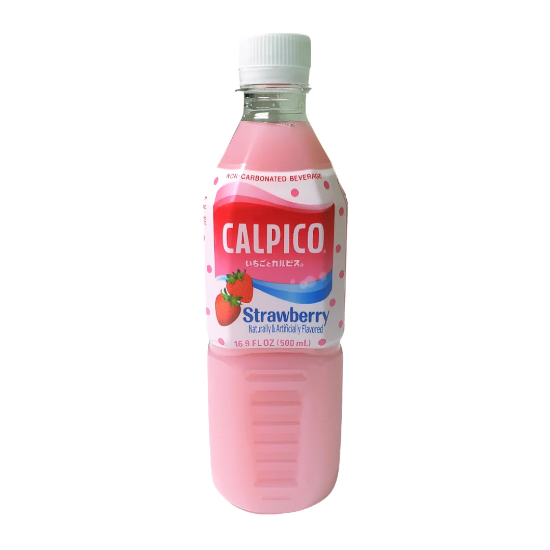 Calpico Japanese Drink Strawberry Flavor 16.9 Oz