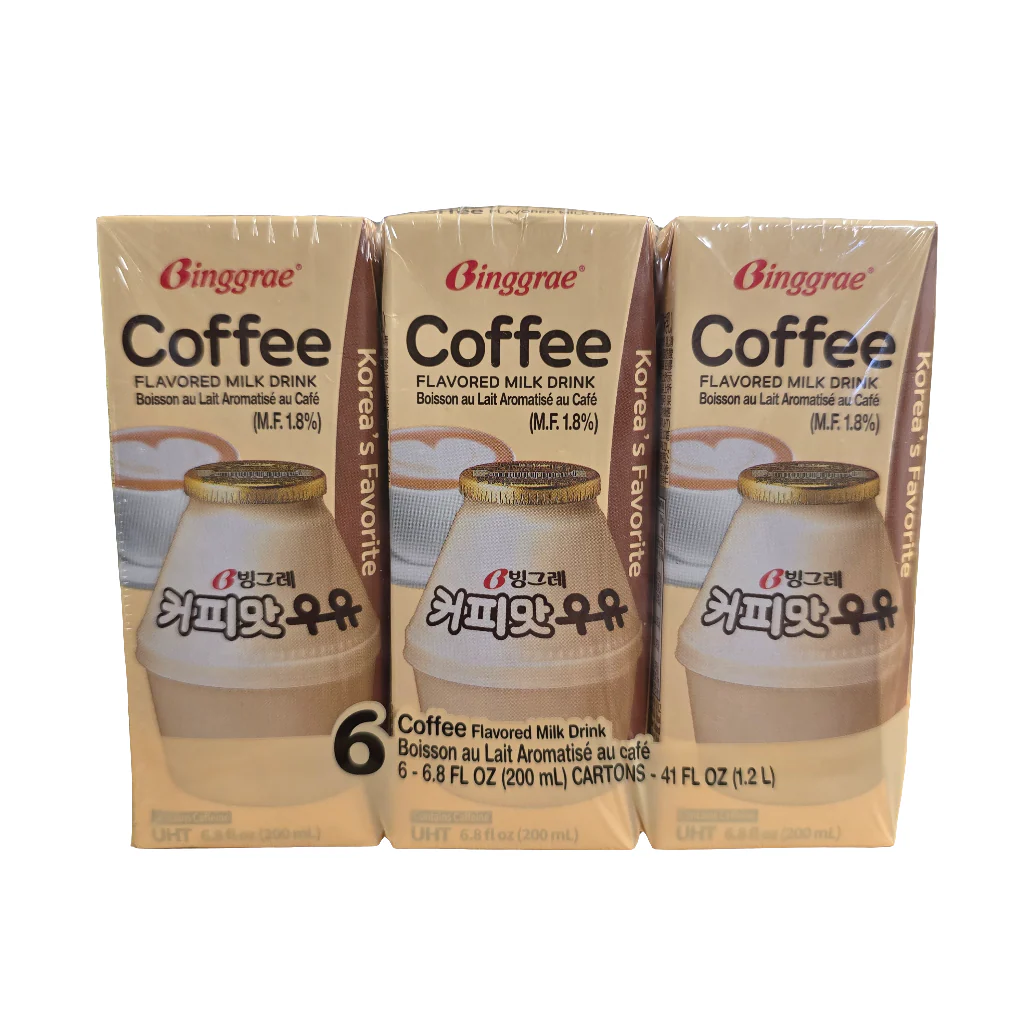 Binggrae Coffee Flavored Milk Drink (6x 6.8 fl.oz (200 ml)