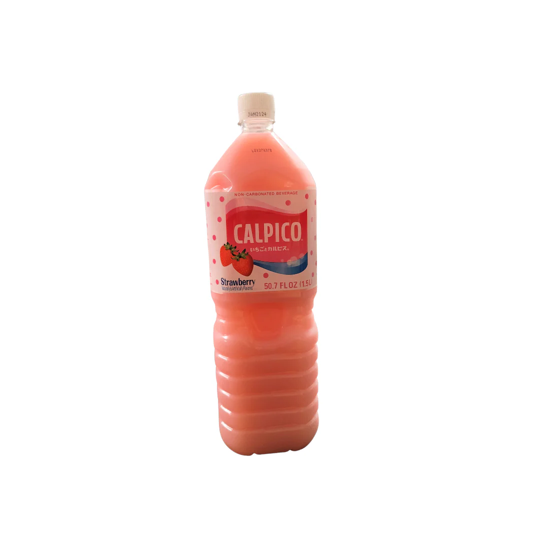 Calpico Non Carbonated Soft Drink Strawberry Flavor 1.5 L (50.7 Oz)