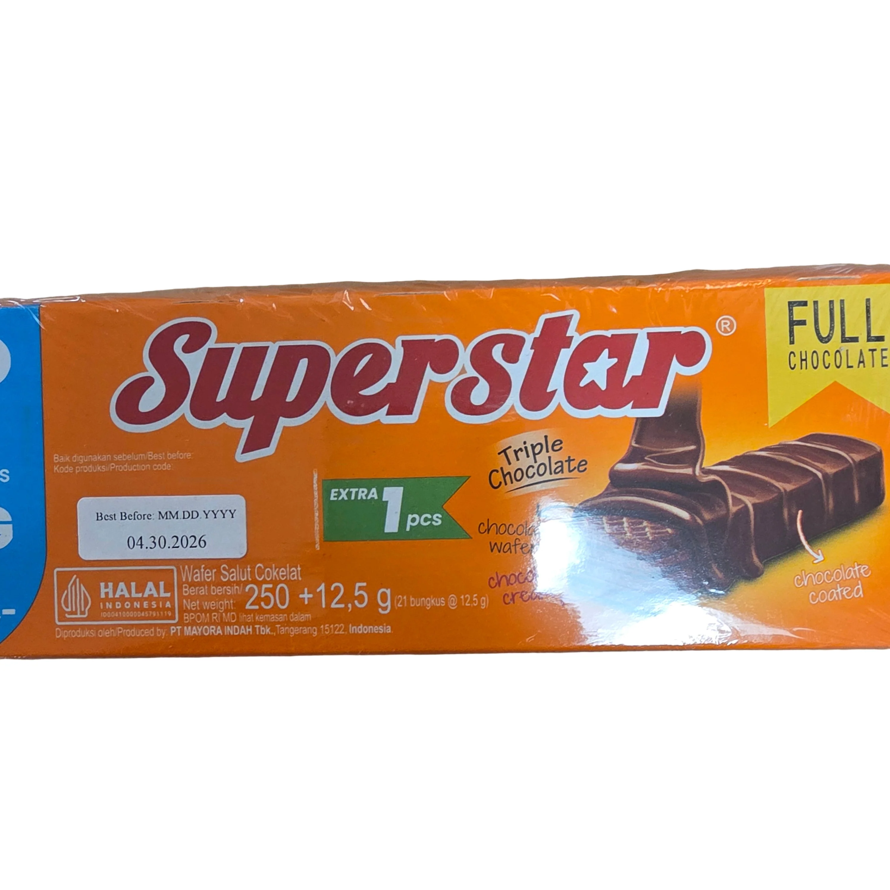 Superstar Chocolate Wafer 1 Box (20x0.56 oz) - Image 4