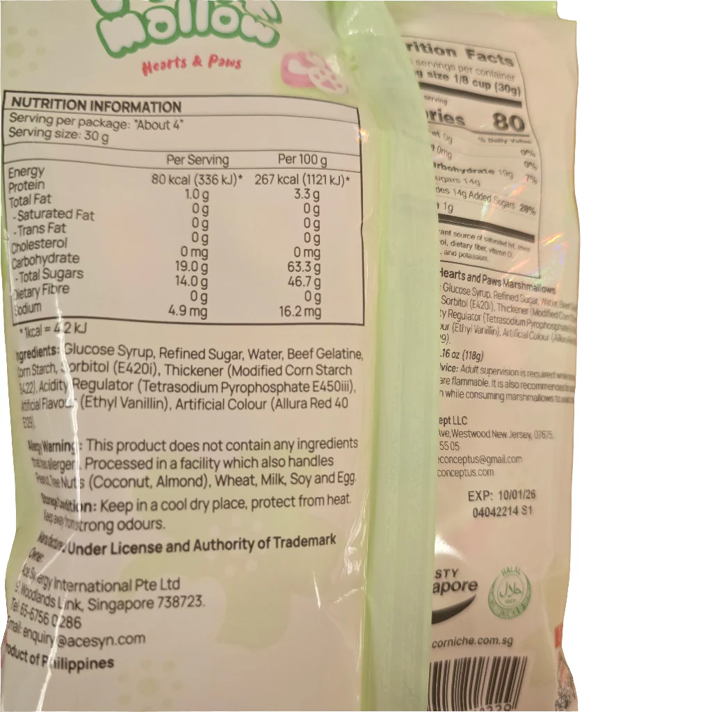 Corniche Hearts & Paws  Marshmallows 118 g - Image 2