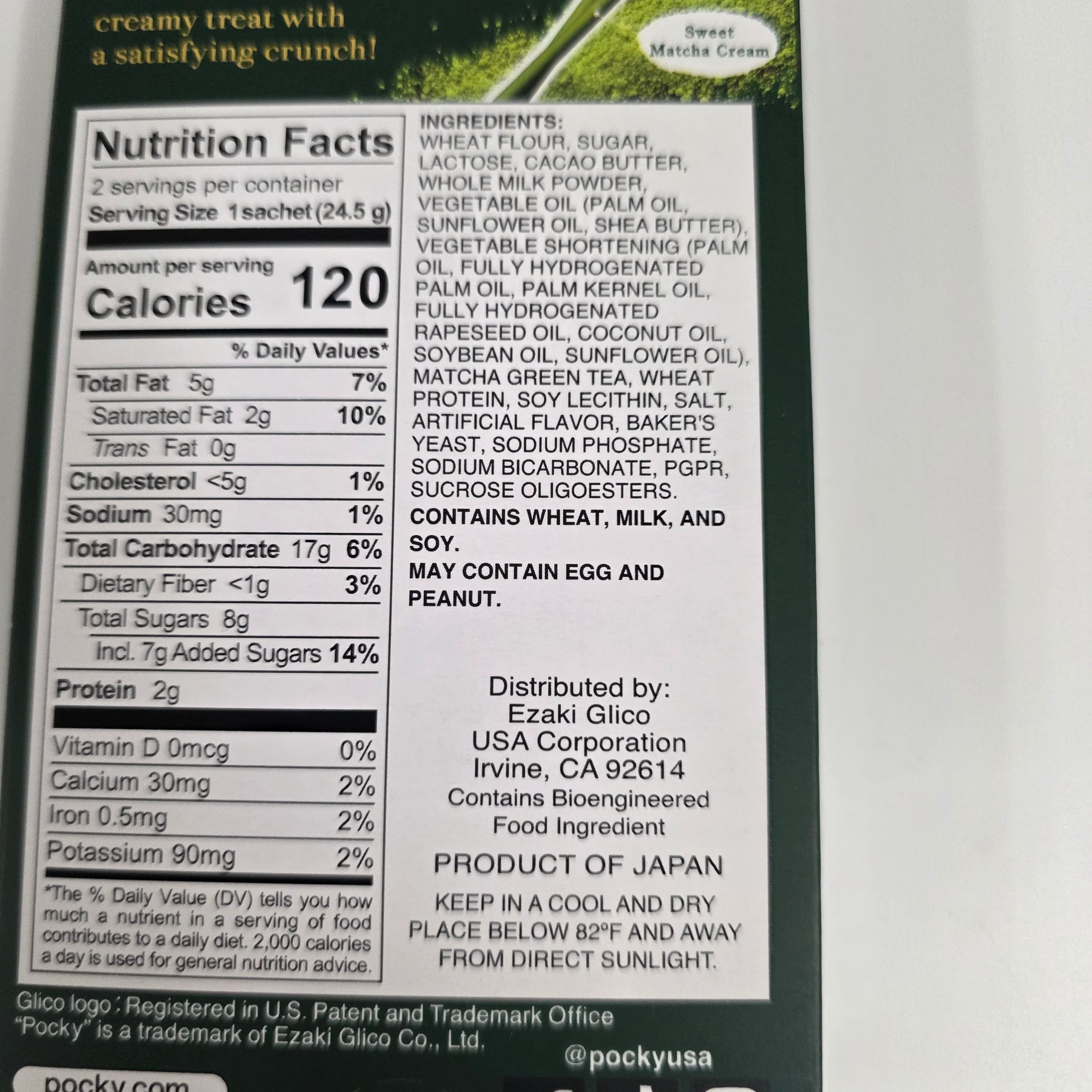 Glico Pocky Double Rich Matcha 49 g - Image 2