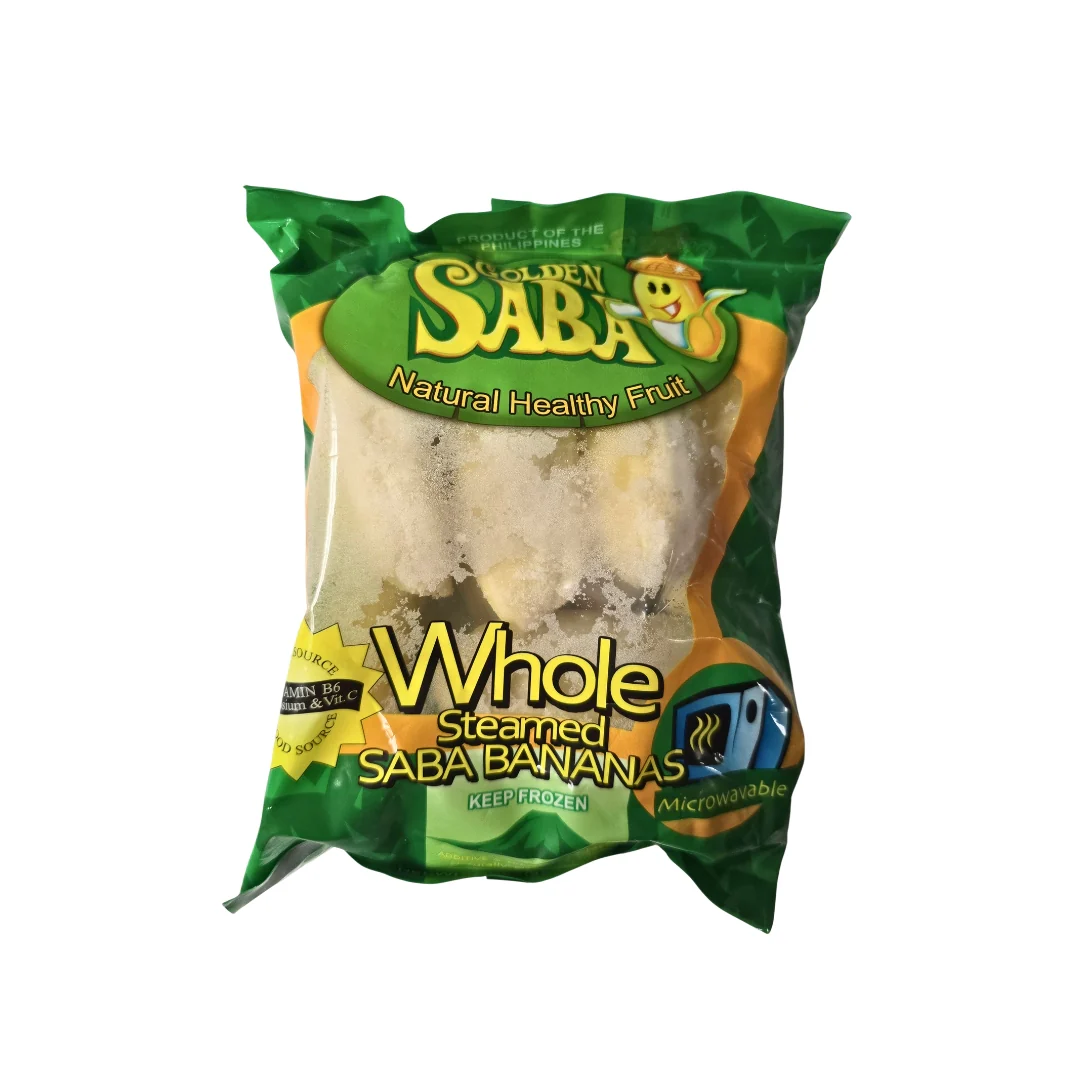 Golden Saba Whole Steamed Saba Bananas (Frozen) 1 lb