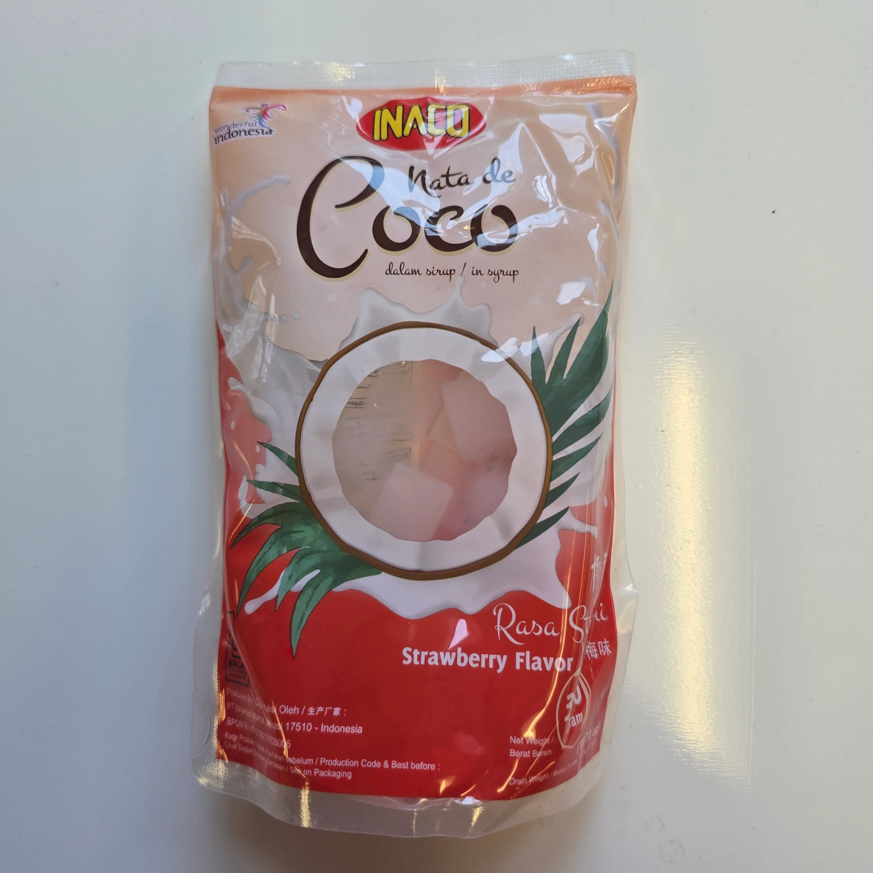 Inaco Nata De Coco Strawberry 12.7 oz