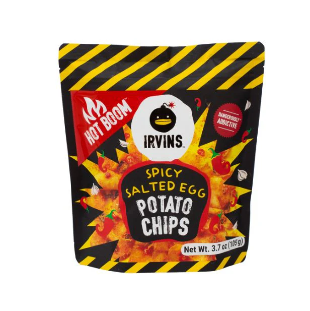 #Irvins Spicy  Salted Egg Potato Chips 3.7 Oz (105g)