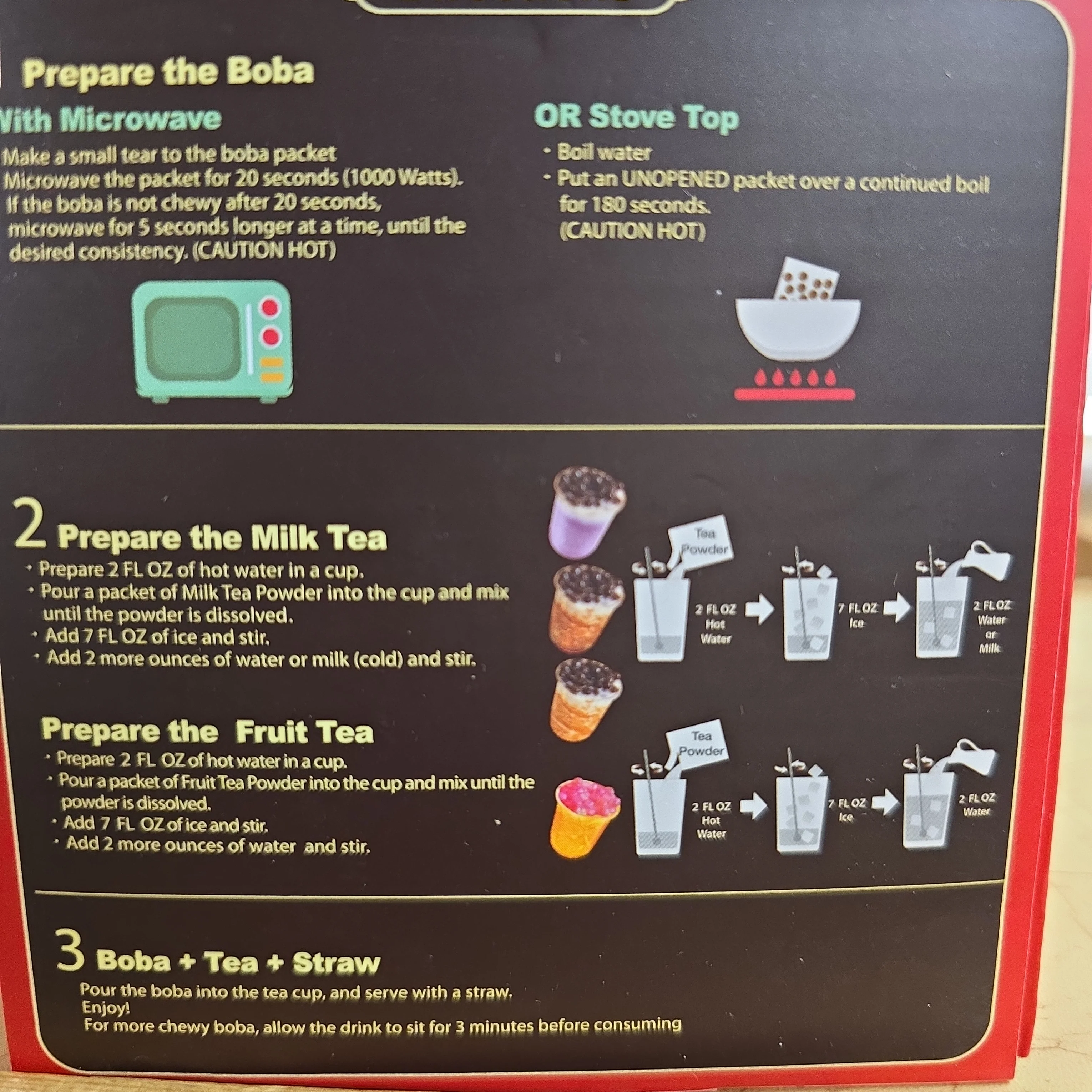 J Way Instant Boba Tea Kit 10 Count 774 g - Image 3