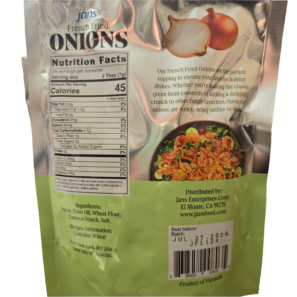 #Jans French Fried Onions 6 Oz (170 g) - Image 2