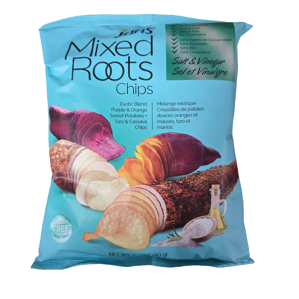 Jans Mixed Roots Chips Salt & Vinegar 2.8 oz