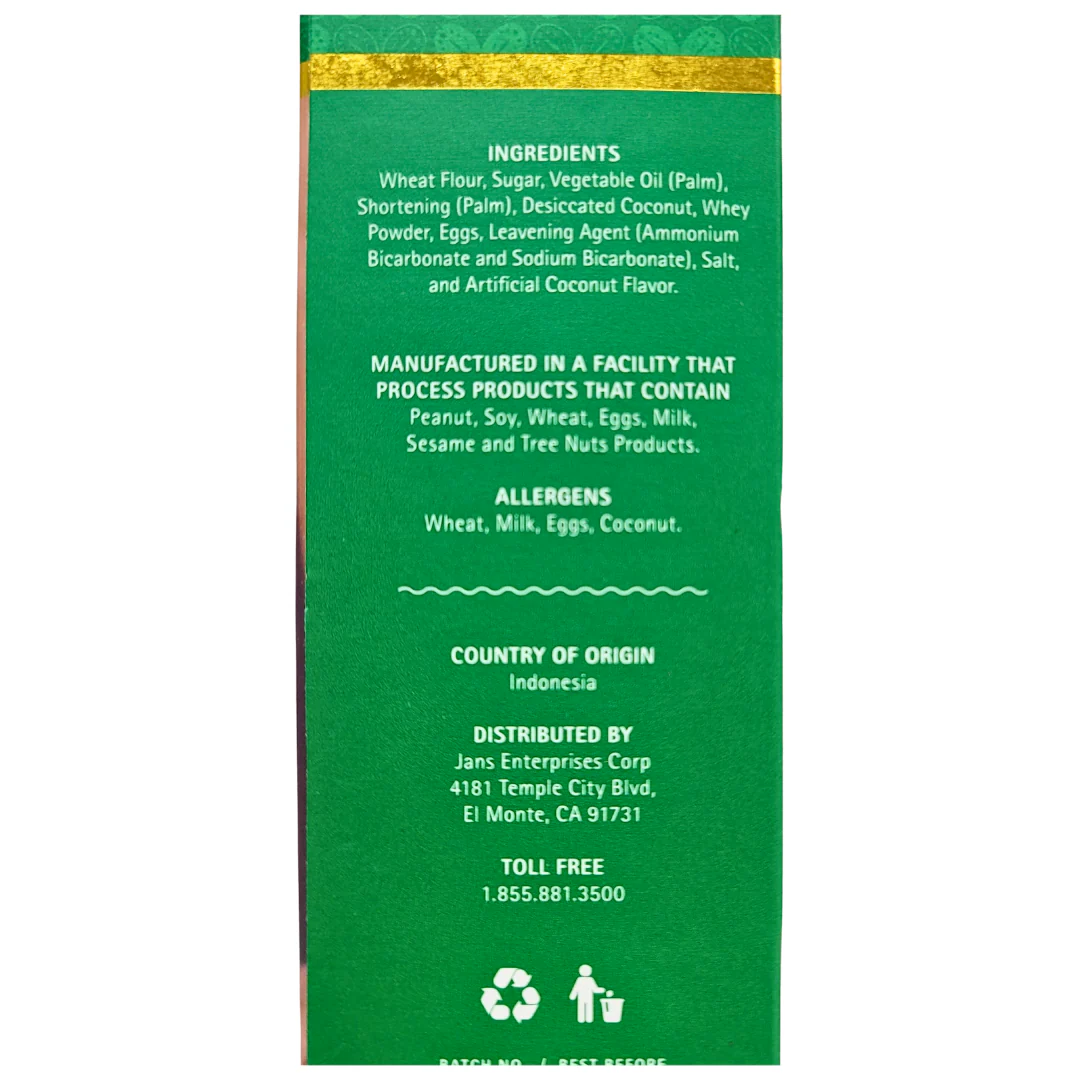 Jans Tradition Cookie Thins - Coconut Flavor 4.23 Oz - Image 3