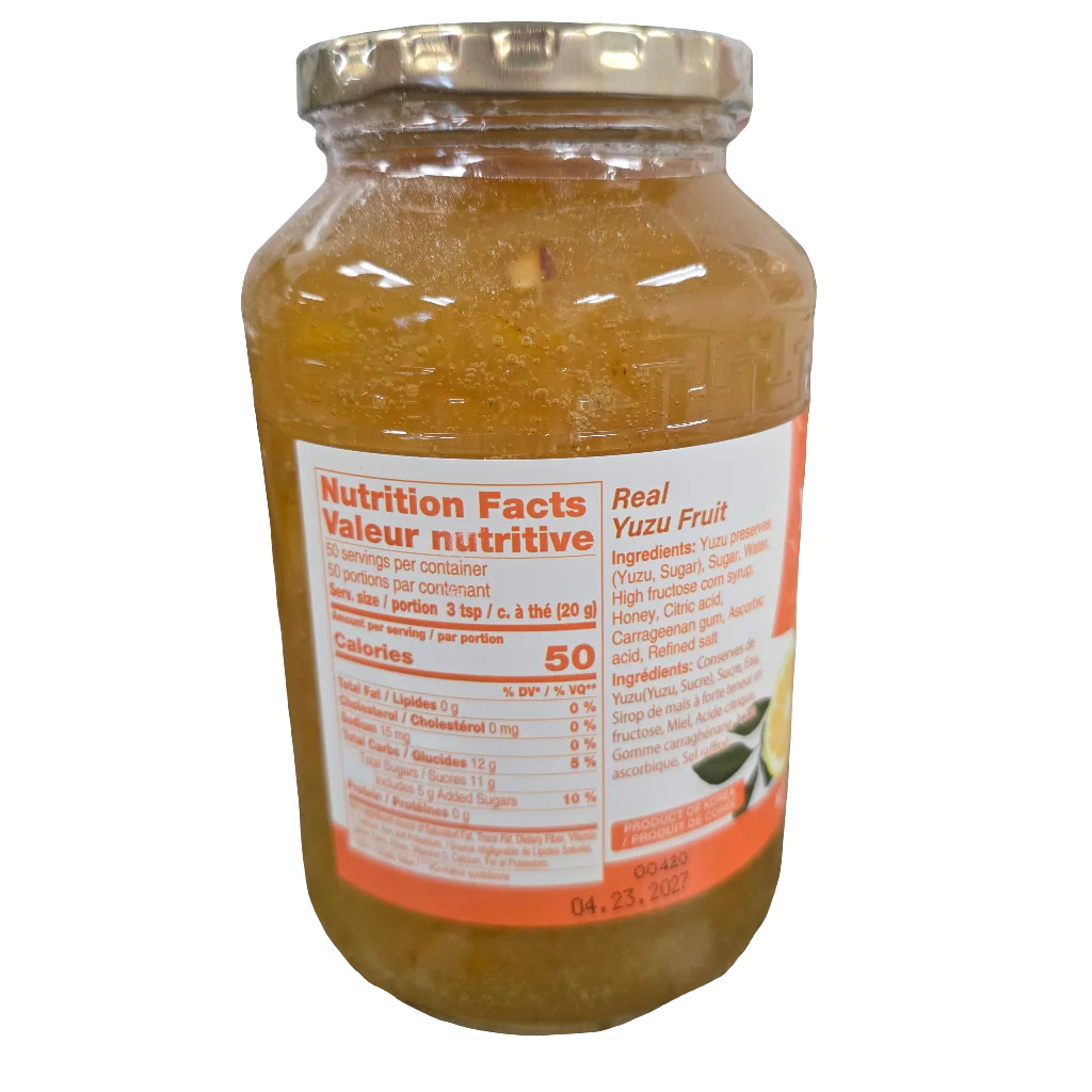 Jayone Yuzu Tea with Honey  2.2lbs (1kg) - Image 2