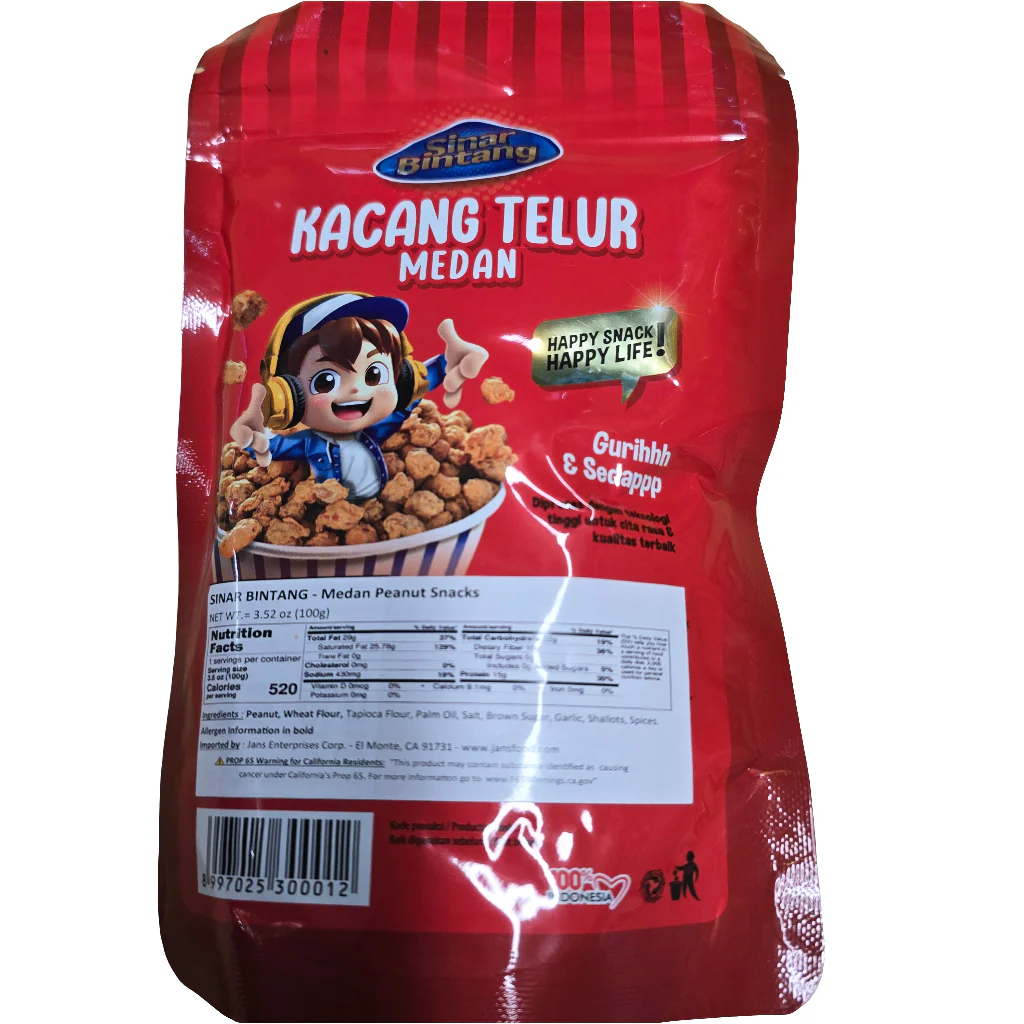 Sinar Bintang Kacang Telur Medan 100gr - Image 2