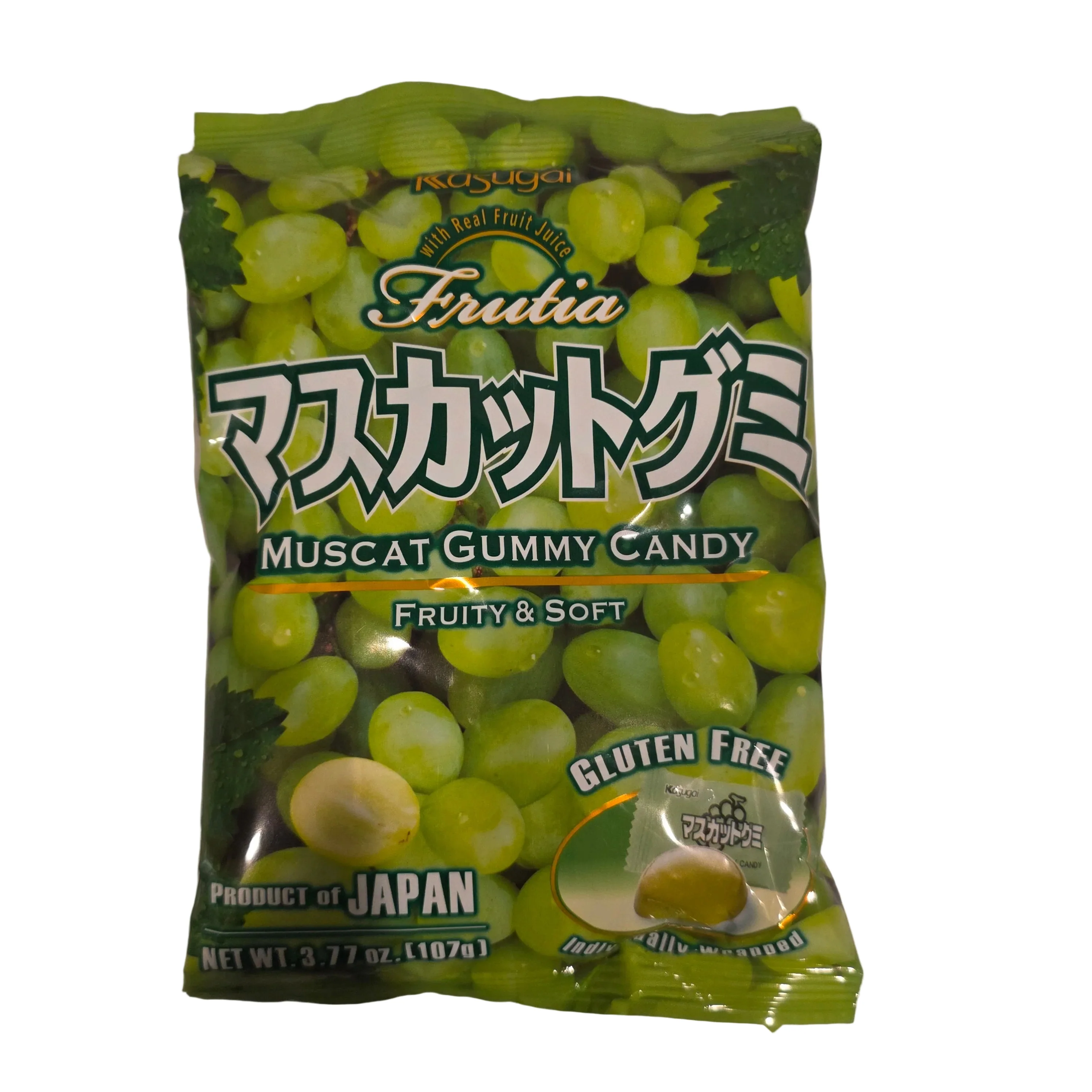 Kasugai Muscat  Gummy Candy 3.77 Oz
