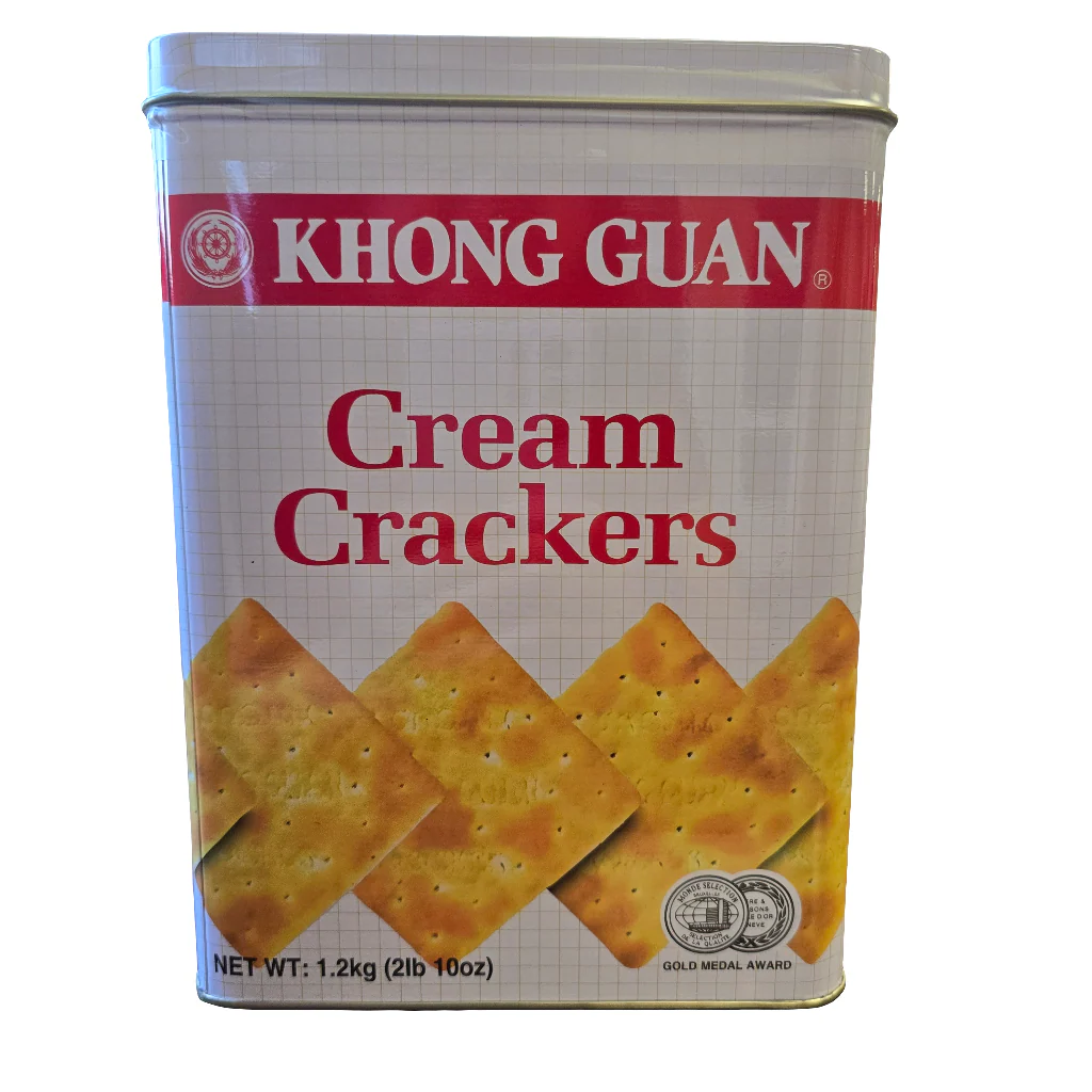 # Khong Guan Cream Crackers White Tin 42 Oz