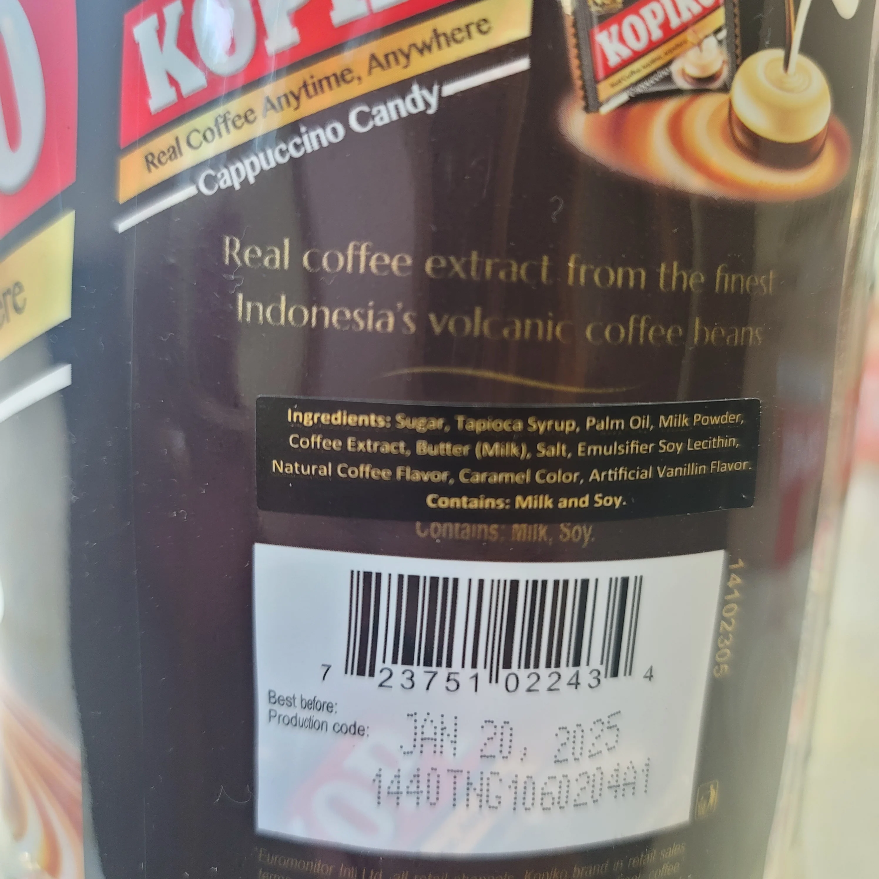 Kopiko Cappucino Coffee Candy Jar 28.21 Oz - Image 2