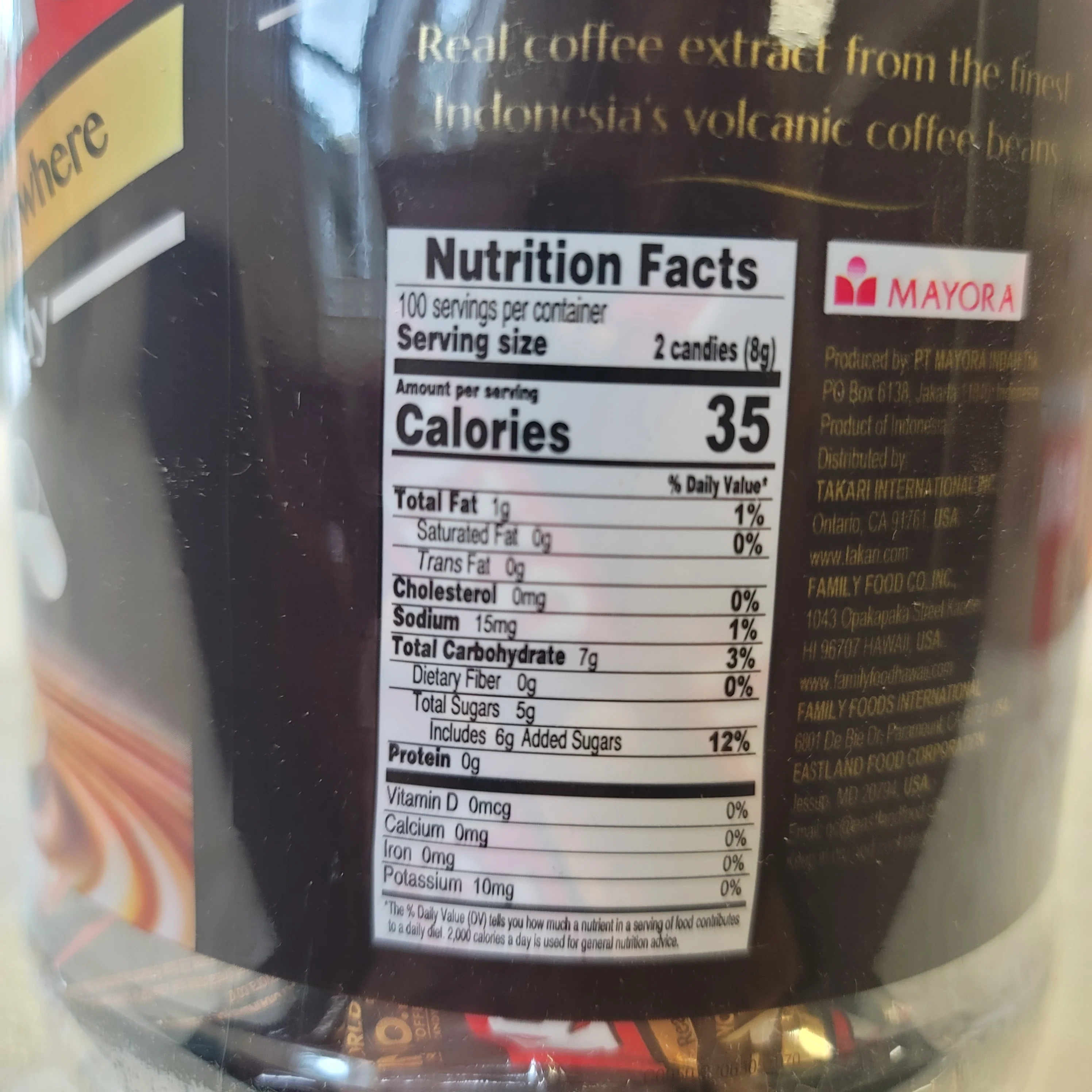 Kopiko Cappucino Coffee Candy Jar 28.21 Oz - Image 3