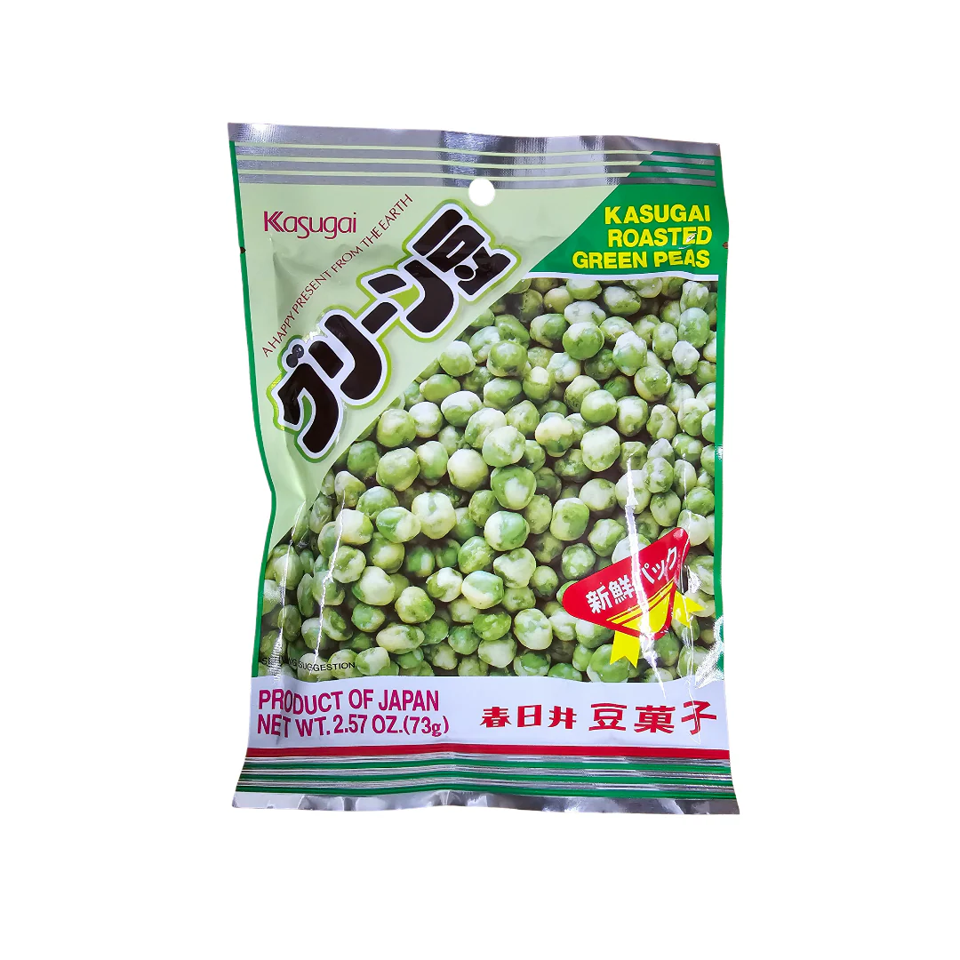 Kasugai Roasted Green Peas 2.57 Oz Original