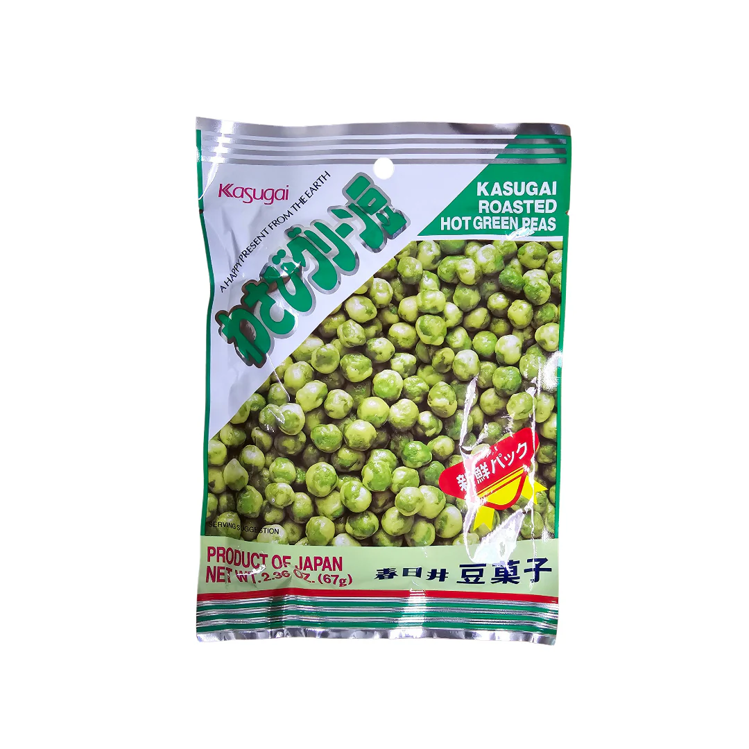 Kasugai Roasted Hot Green Peas 2.36 Oz