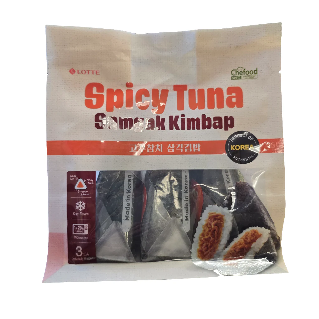 Lotte Spicy Tuna Samgak Kimbab 3 x 110 g (Frozen)