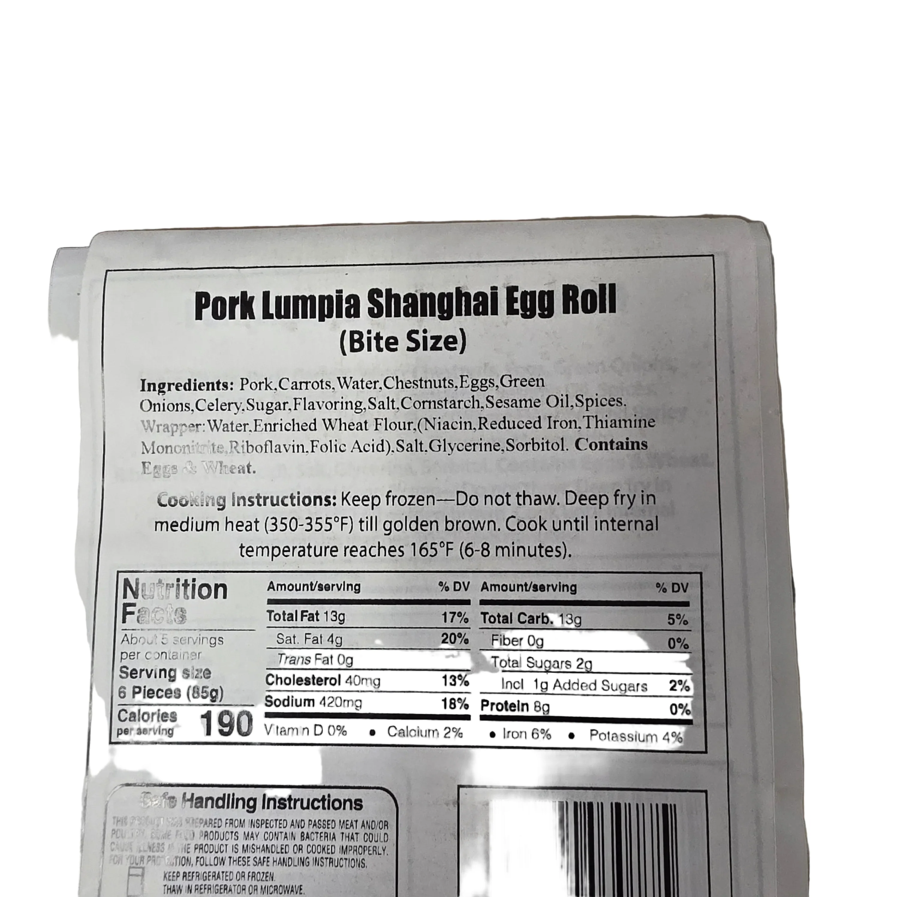 Martin Purefoods Bite Size Pork Lumpia Shanghai 16oz - Image 2