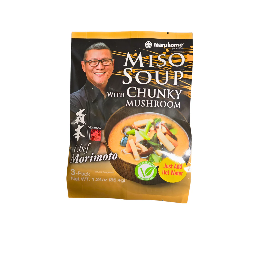 Marukome Miso Soup With Chuncky Mushroom (3 -pack Nt Wt 1.24 Oz)
