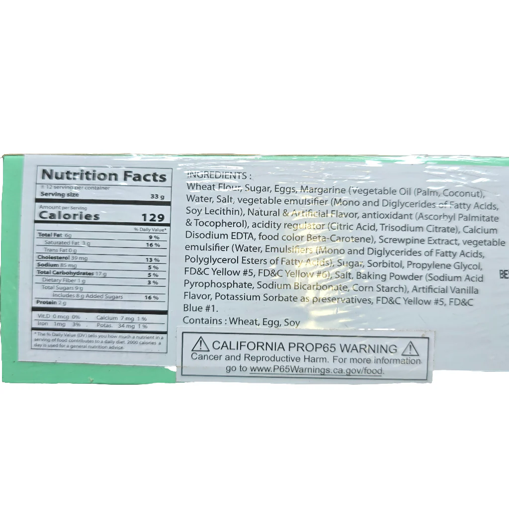 Monica Layer Cake Pandan Flavor 410 g - Image 2