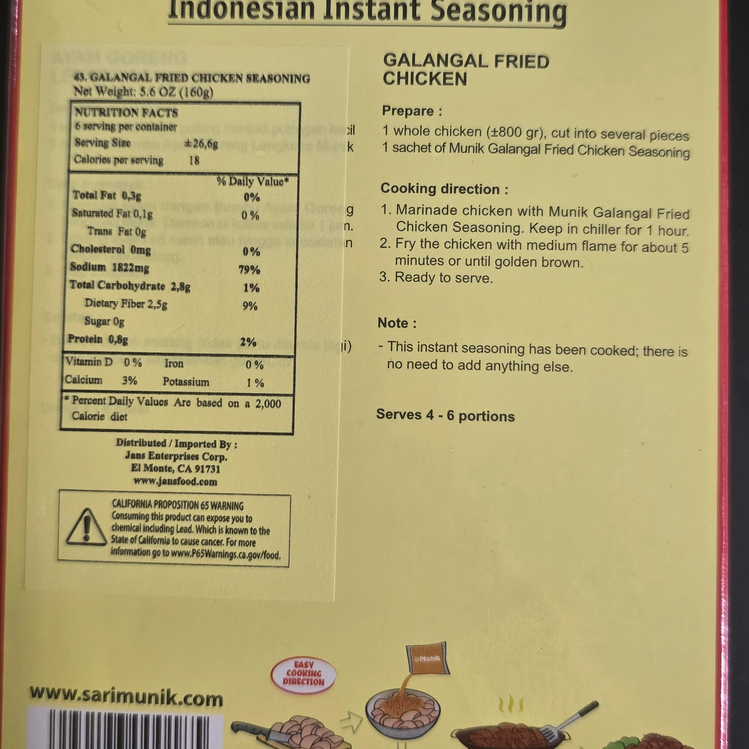 Munik Bumbu Ayam Goreng Lengkuas 160 g - Image 2