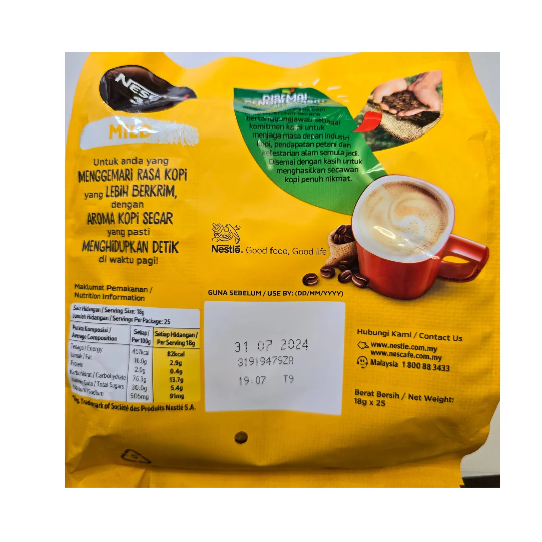 #Nescafe 3 in 1 Mild Instant Coffee Serve in Cold or Hot (25 x18 g) - Image 2