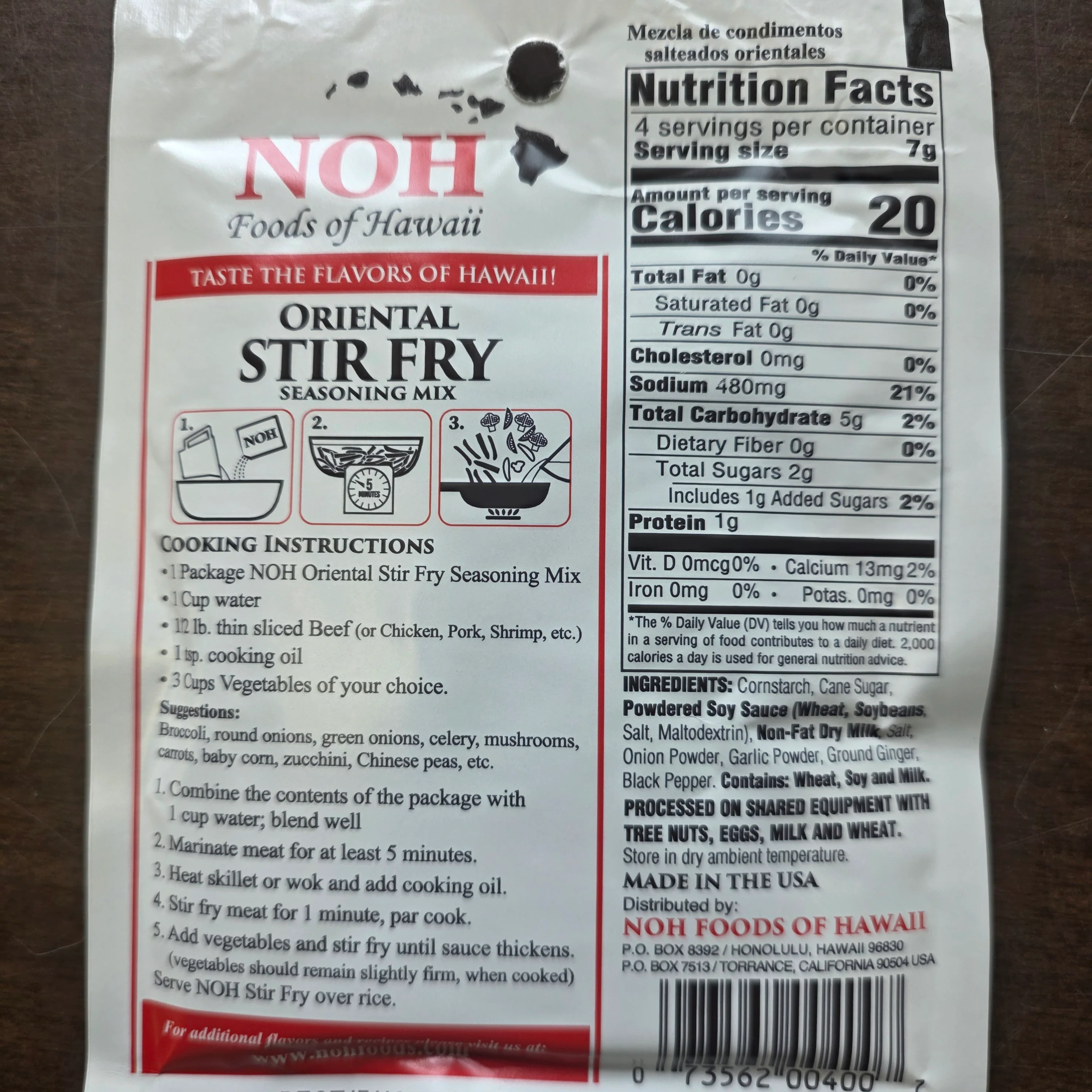 Noh Oriental Stir Fry Seasoning Mix 1 Oz (28 g) - Image 2