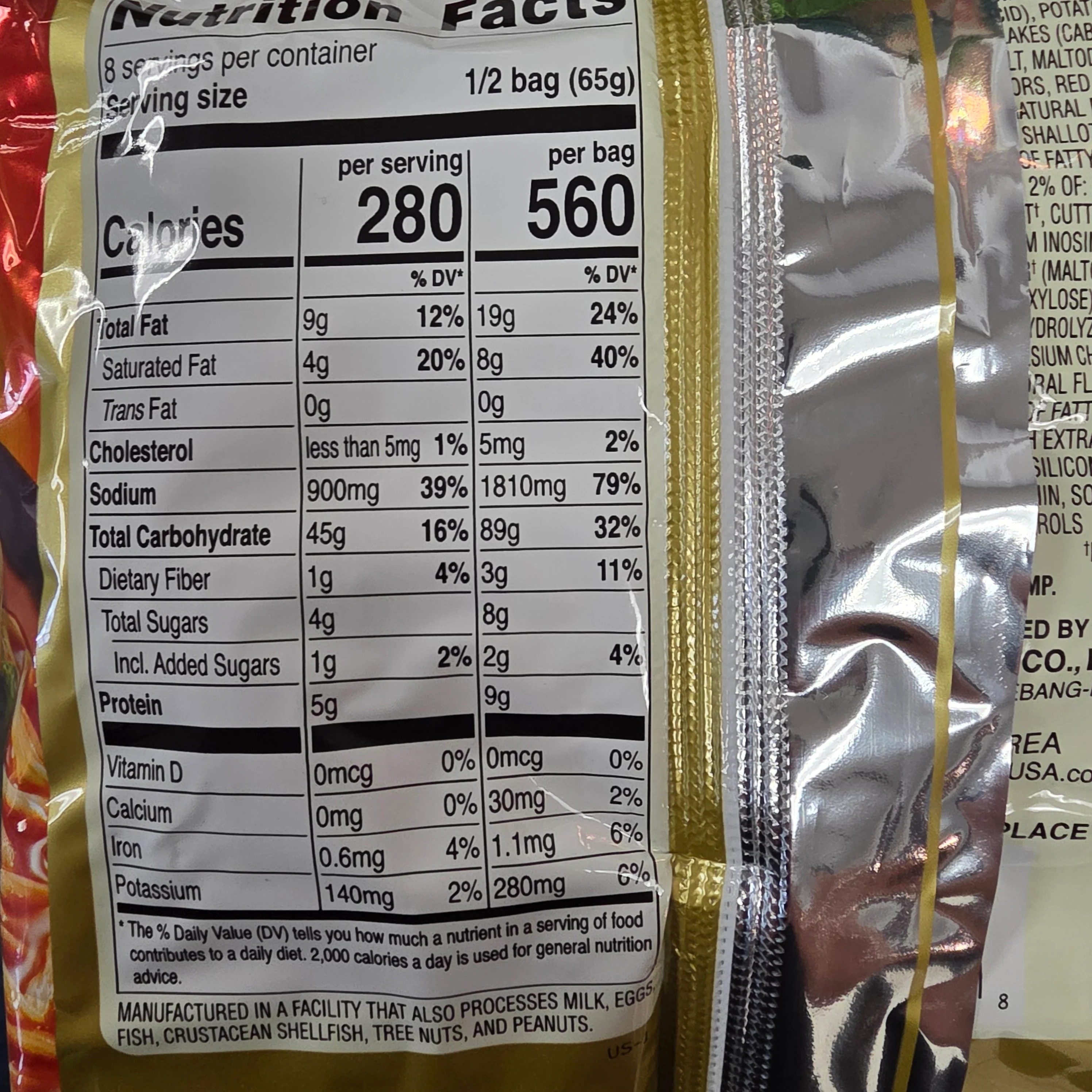 # Nongshim Champong Spicy Seafood Noodle (4 x 4.58 Oz) - Image 3