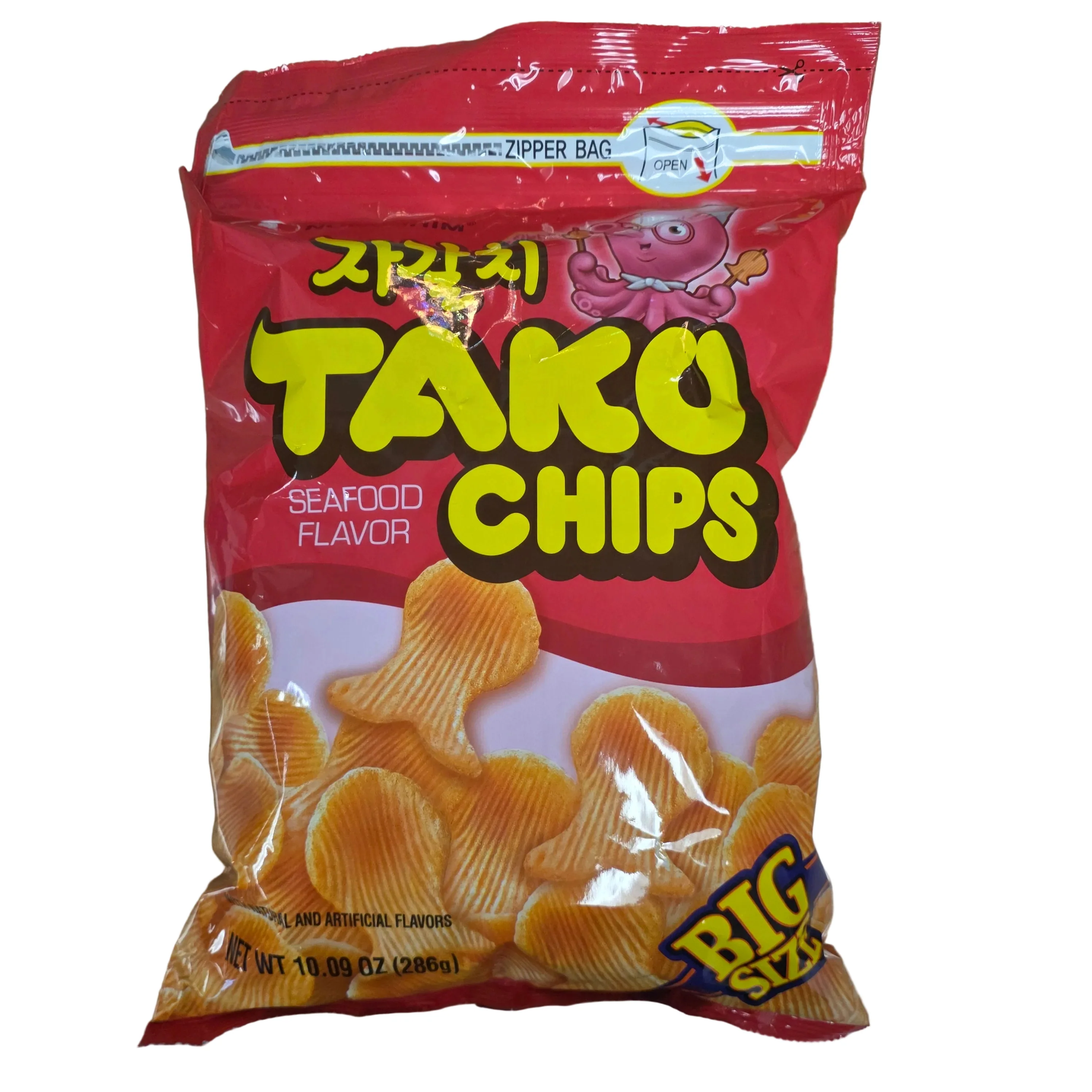 Nongshim Tako Chips Seafood Flavor 10.09 Oz
