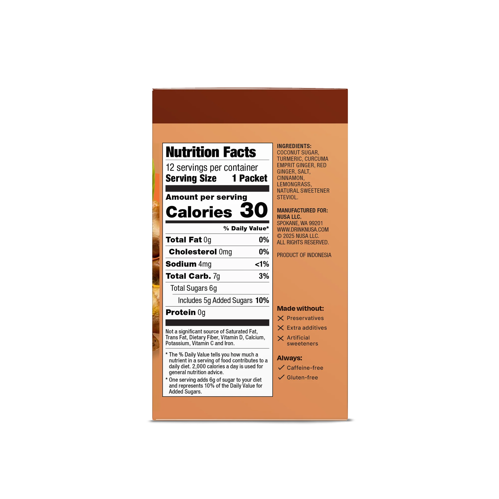 Nusa Javanese Spice - Herbal Mix (12 sachets x 8g/0.28 Oz) - Image 4