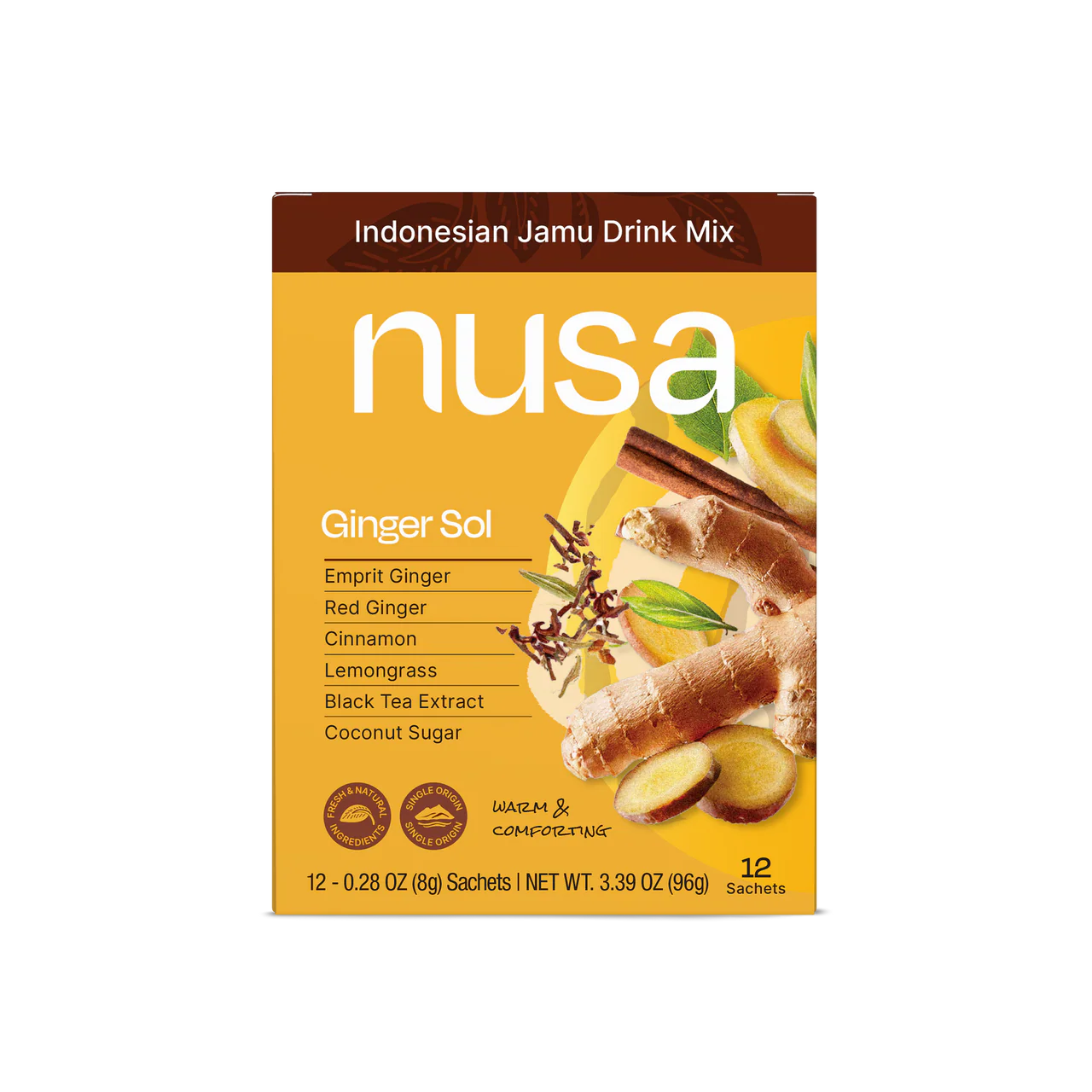 Nusa Ginger Sol - Herbal Mix (12 sachets x 8g/0.28 Oz) - Image 3
