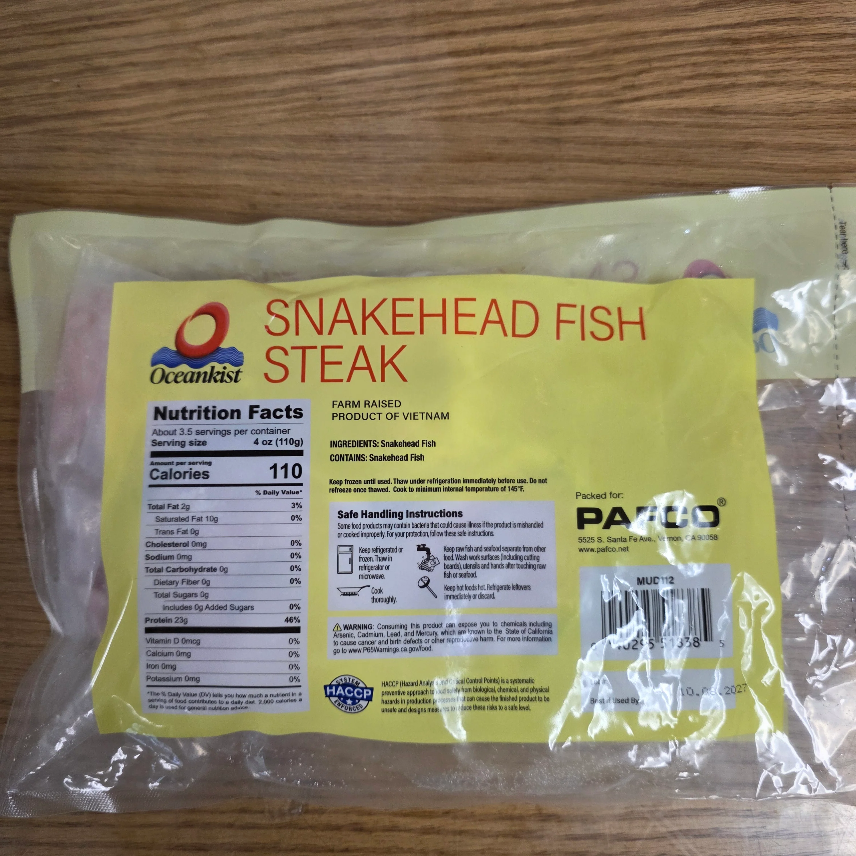 Oceankist Snakehead Fish Steak 14 oz (397g) - Image 2