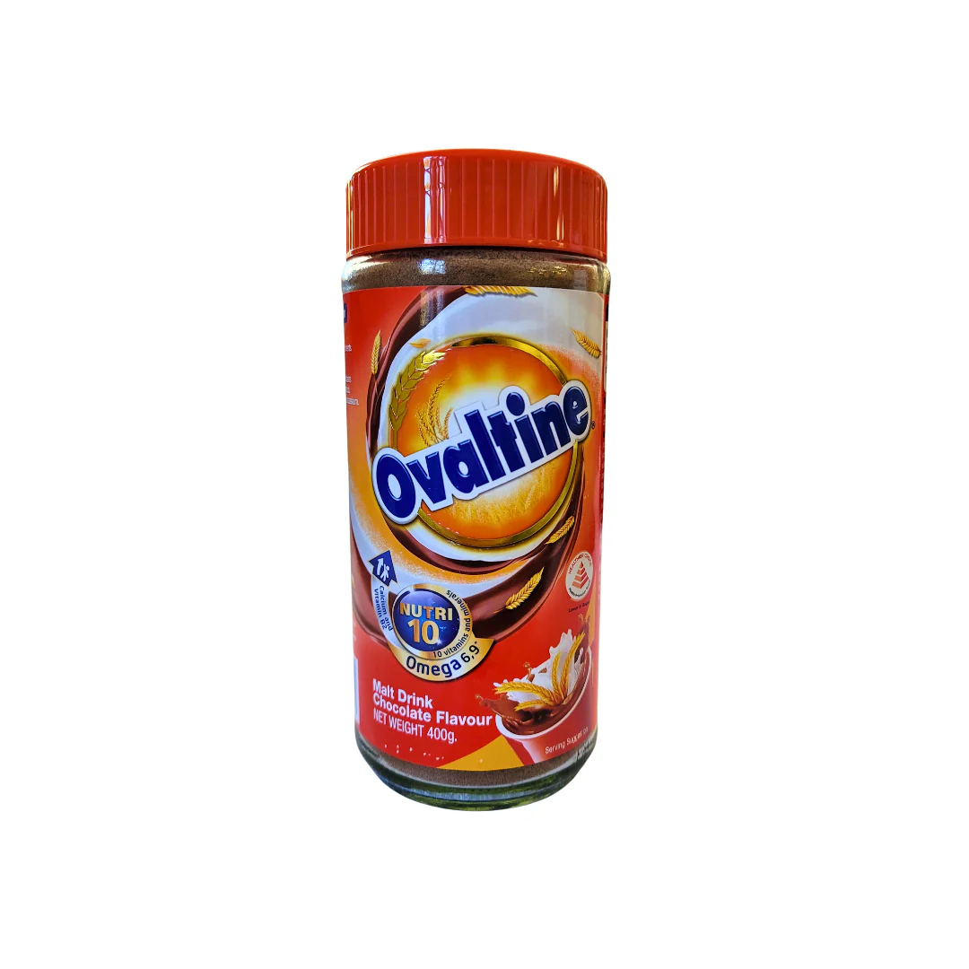 Ovaltine Malt Drink Chocolate Flavor 400 g (14 Oz)  Glass Jar - Image 4