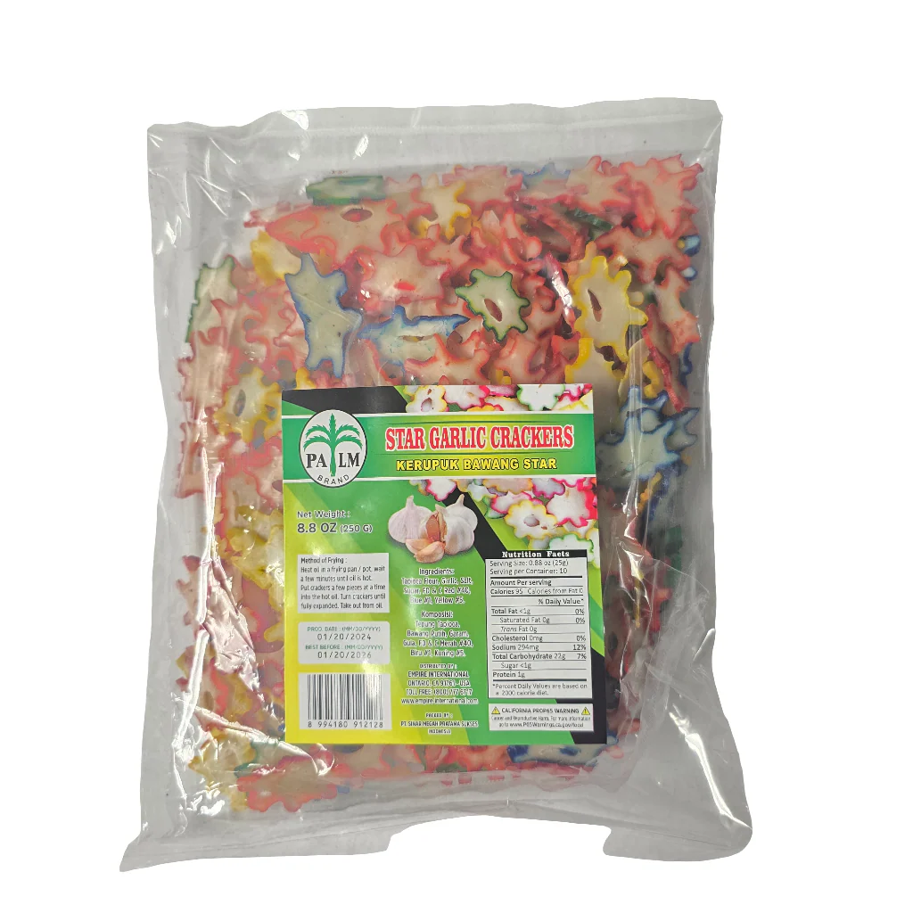 Palm Star Garlic Crackers (Raw) 8.8 oz (250 g)