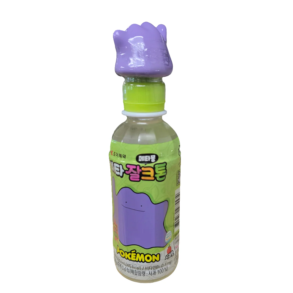 Pokemon Metamon Beverage Apple Flavored 7.44 Oz (220 ml)