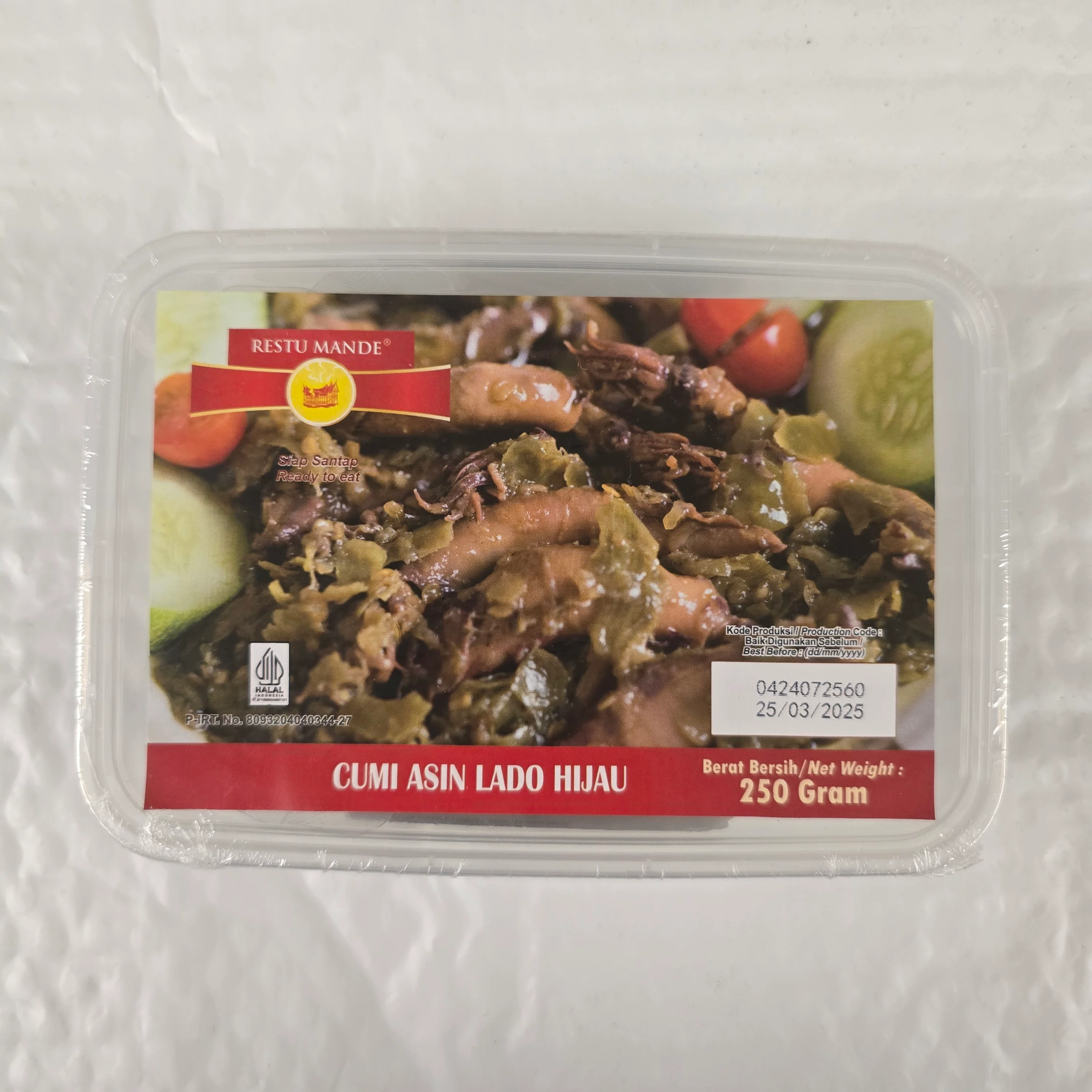 Restu Mande - Cumi Asin Lado Hijau 250 g