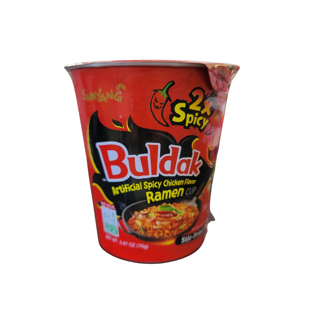Samyang Buldak 2x  Spicy Hot Chicken Ramen  Cup (Red) 70 g