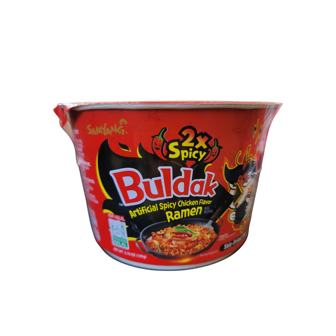 Samyang Buldak 2x  Spicy Hot Chicken Ramen  Bowl (Red) 105 g