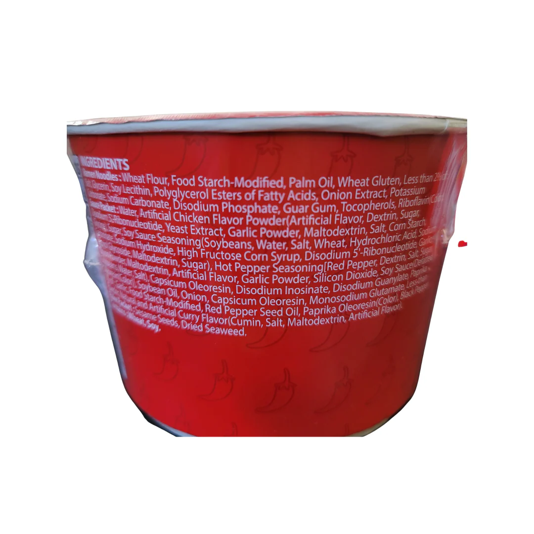 Samyang Buldak 2x  Spicy Hot Chicken Ramen  Bowl (Red) 105 g - Image 2