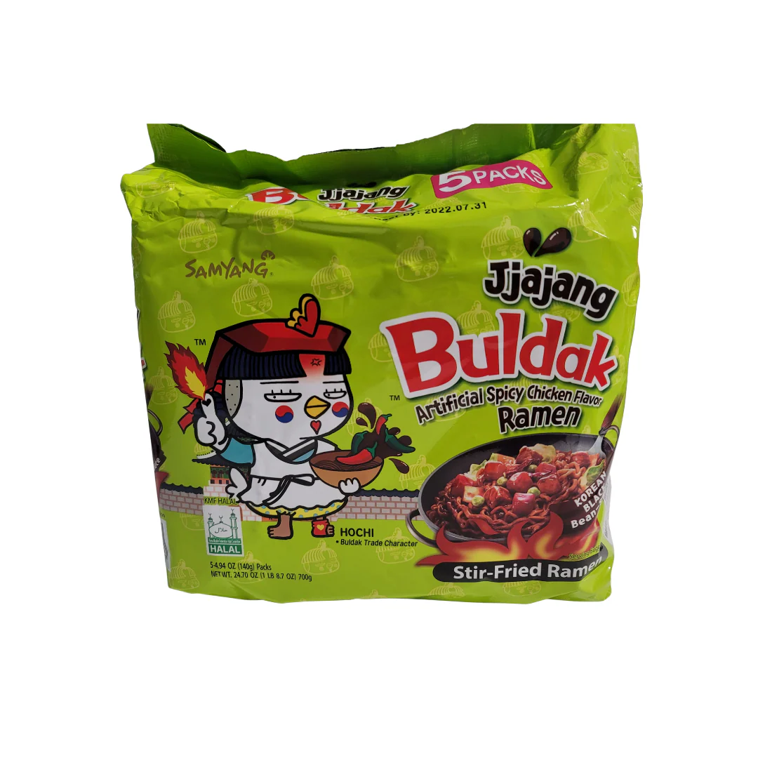 Samyang Buldak Spicy Chicken Ramen Jjajang Noodle (5 x 145 g)