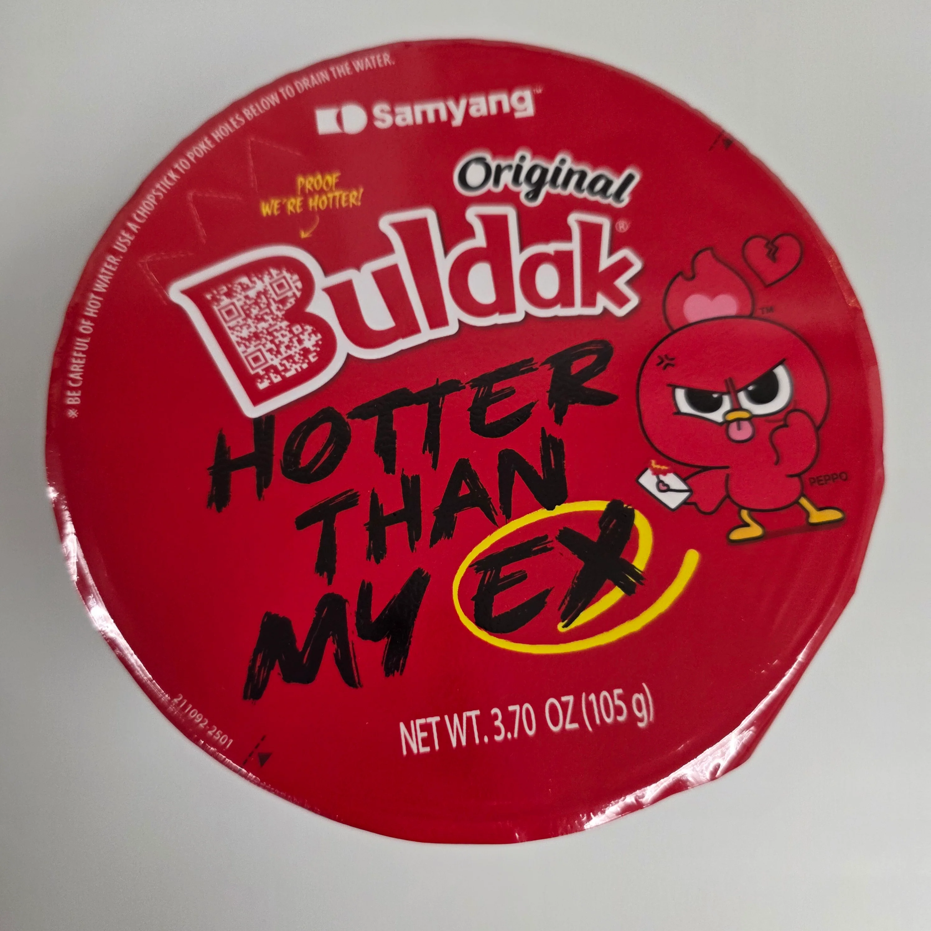 Samyang Original Buldak Hotter Than My-Ex Noodle Bowl 105g