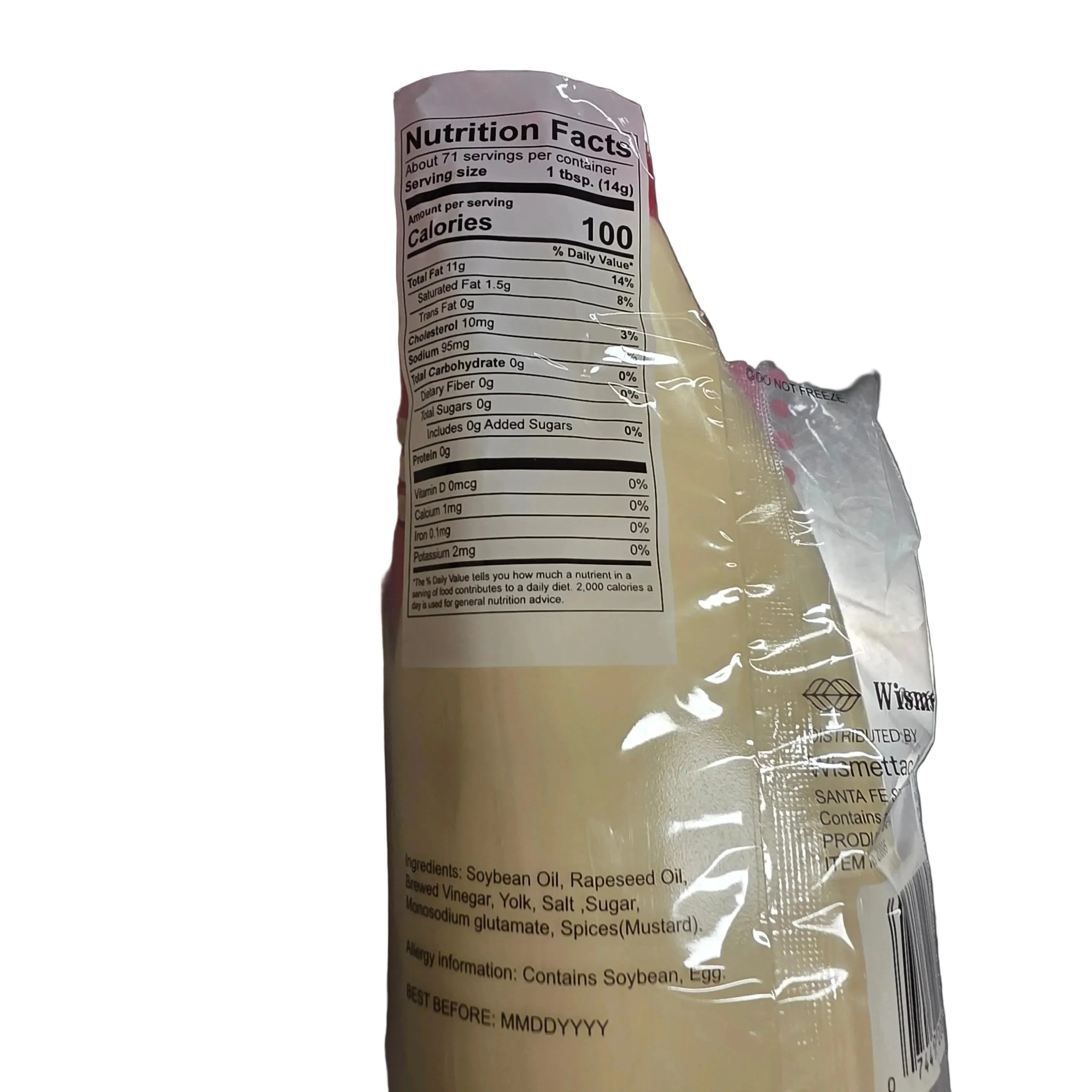 Shirakiku Mayonnaise Gluten Free 2.2lbs (1kg) - Image 2